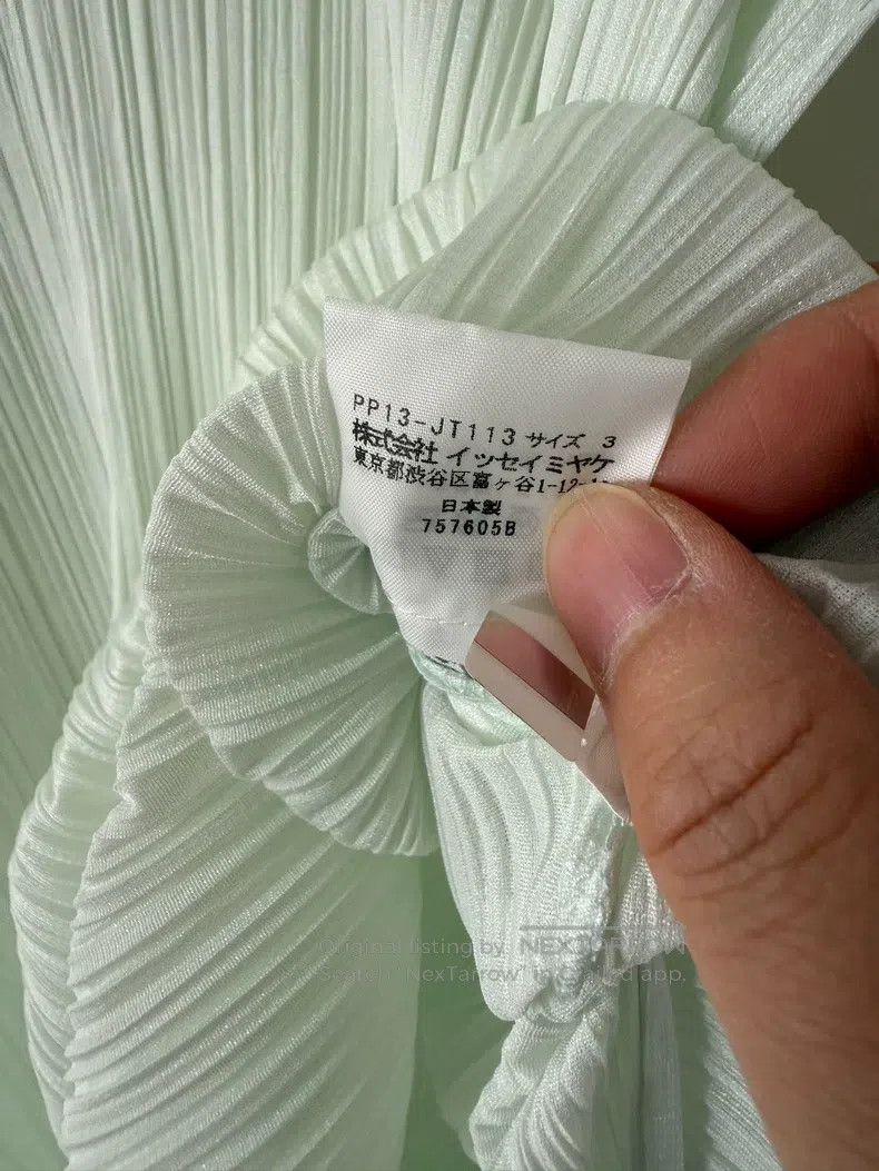 Issey Miyake Issey Miyake Light Mint Green Dress Size L / US 10 / IT 46 - 6 Thumbnail
