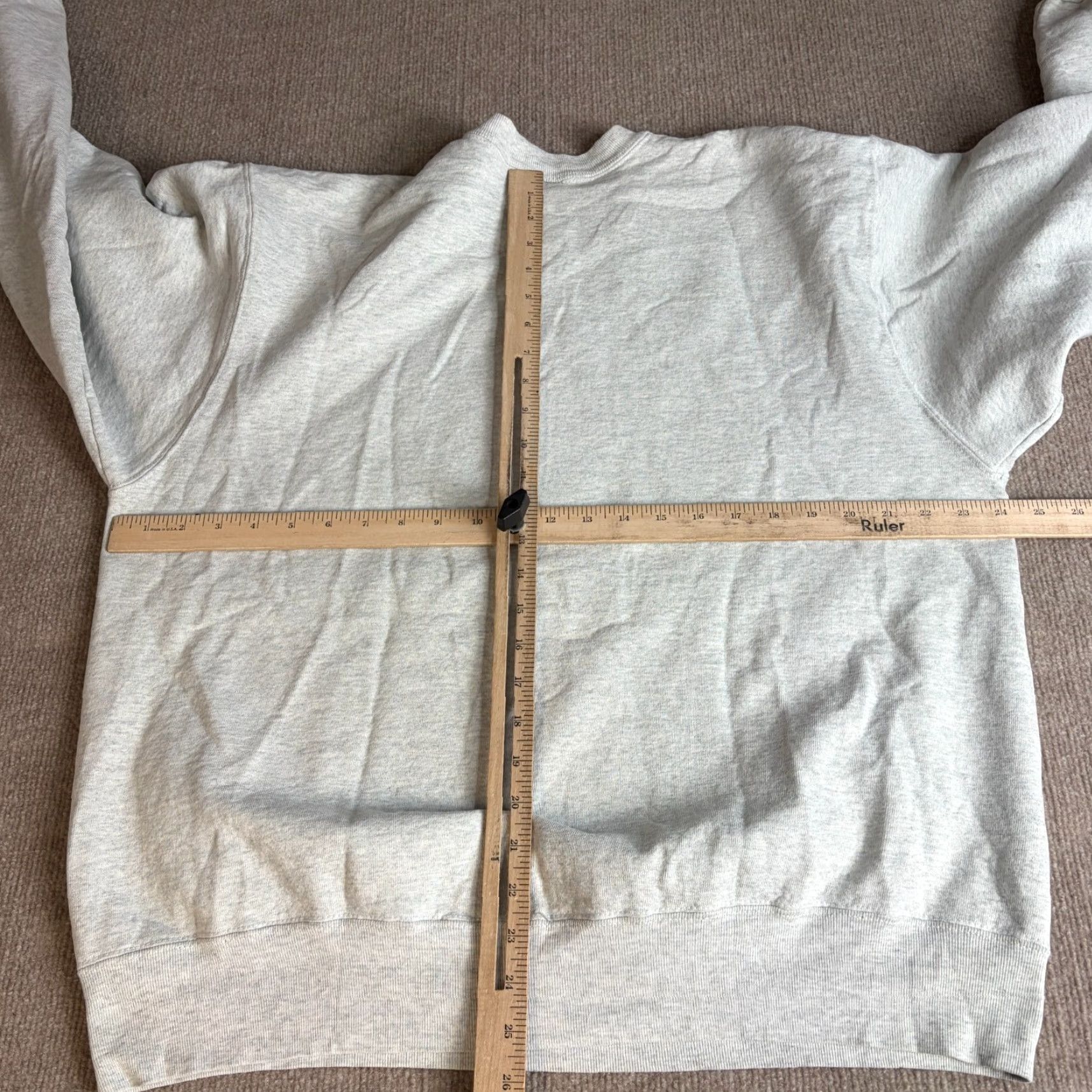 Vintage VINTAGE Rutgers University Sweater XL Gray American Vintage Sweatshirt Men Long Sleeve Crew Neck Pullover Size US XL / EU 56 / 4 - 3 Thumbnail
