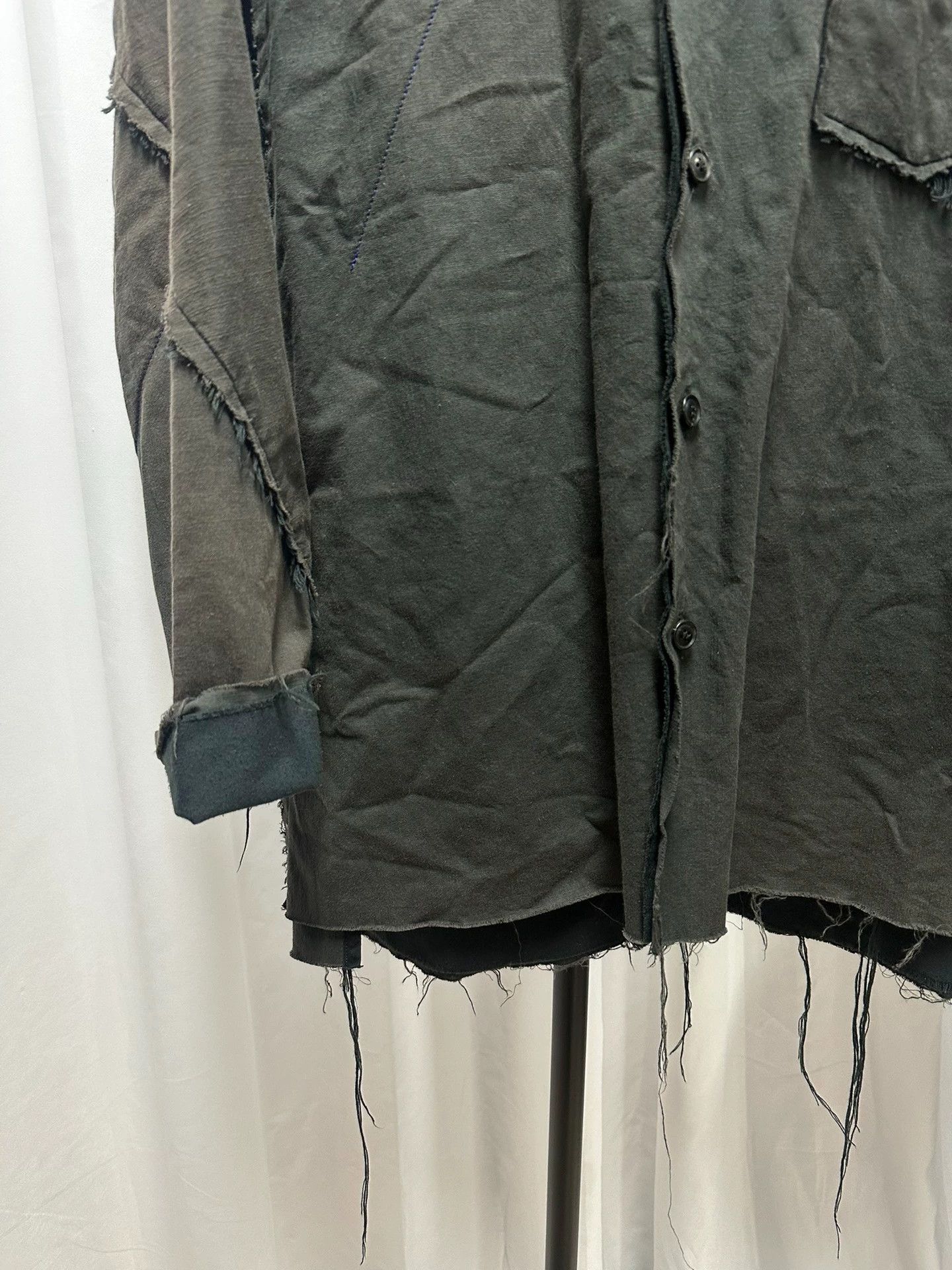Yohji Yamamoto Yohji Yamamoto 15aw 2-Sided Destroyed Men's Shirts 2 Size US M / EU 48-50 / 2 - 3 Thumbnail