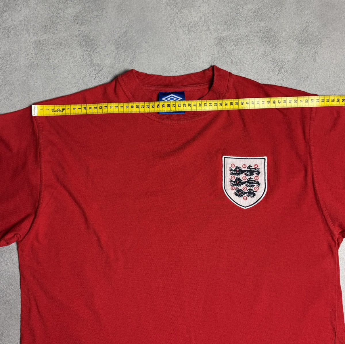 Umbro England 1990s Retro Football Soccer Shirt Long Sleeve Umbro Size US XL / EU 56 / 4 - 14 Thumbnail