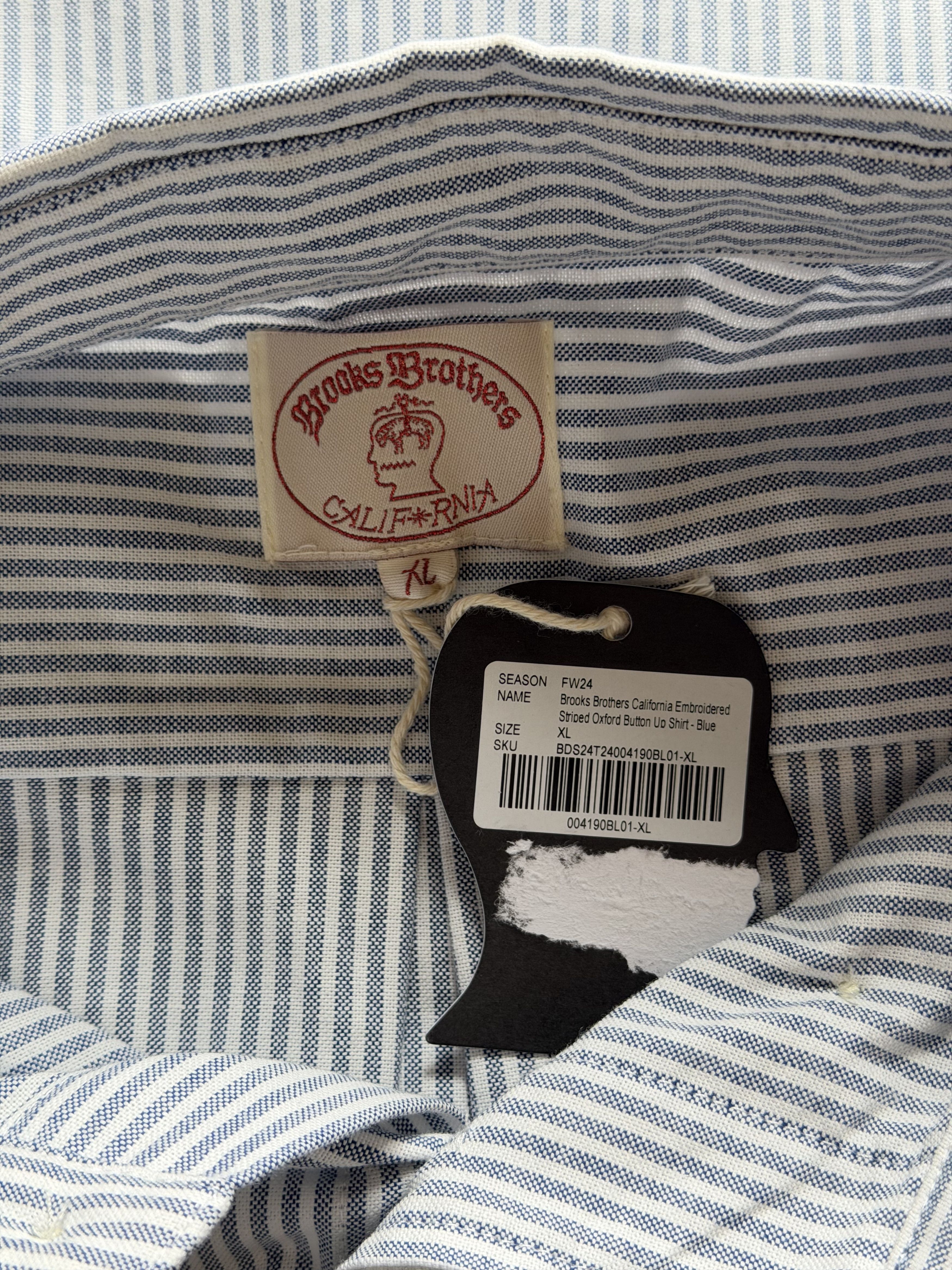 Brain Dead Brain Dead Brooks Brothers Embroidered Oxford Button Up Size US XL / EU 56 / 4 - 6 Thumbnail