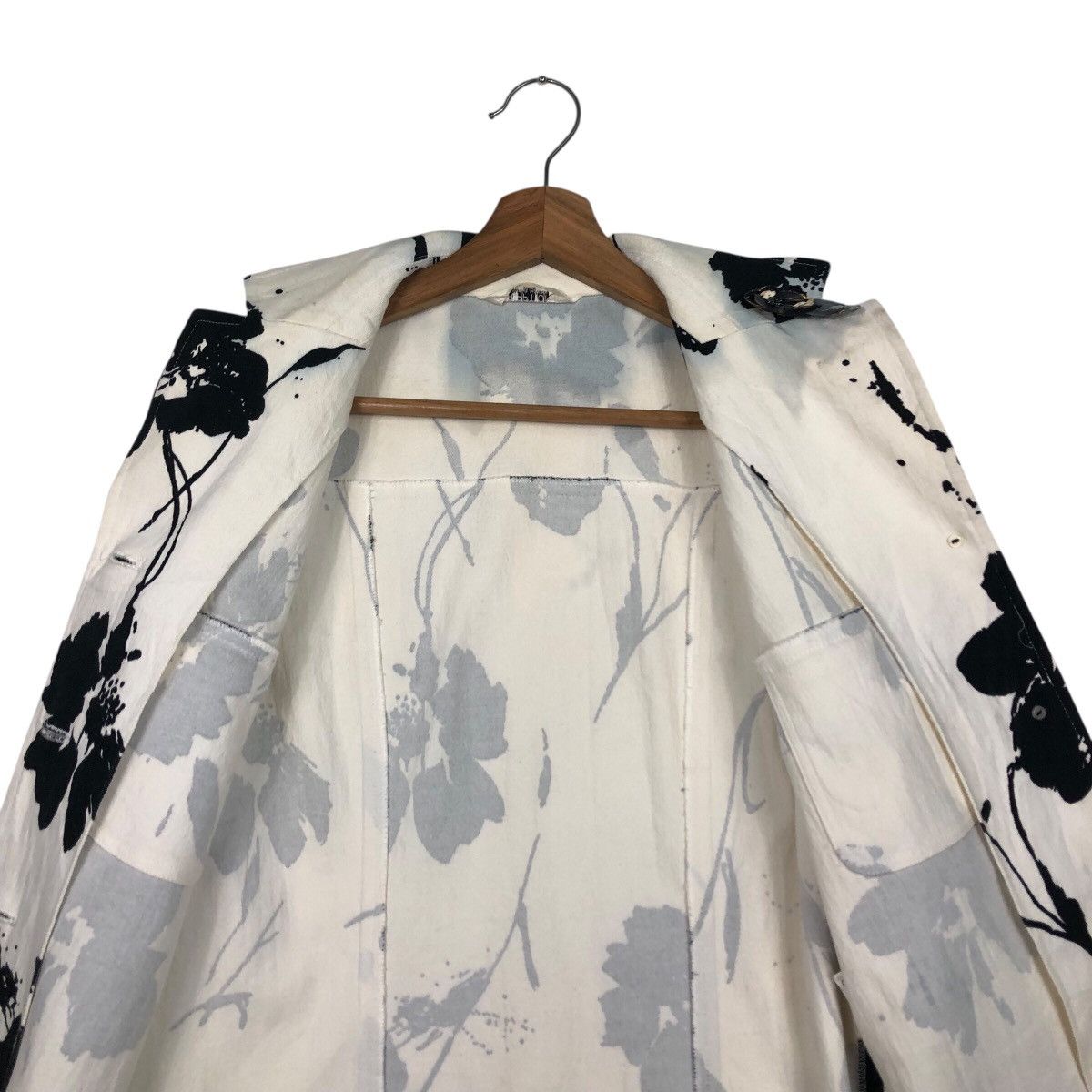 Japanese Brand 📌Vintage Cropped Chore Jacket Floral Ripption Issey Miyake Size M / US 6-8 / IT 42-44 - 17 Thumbnail