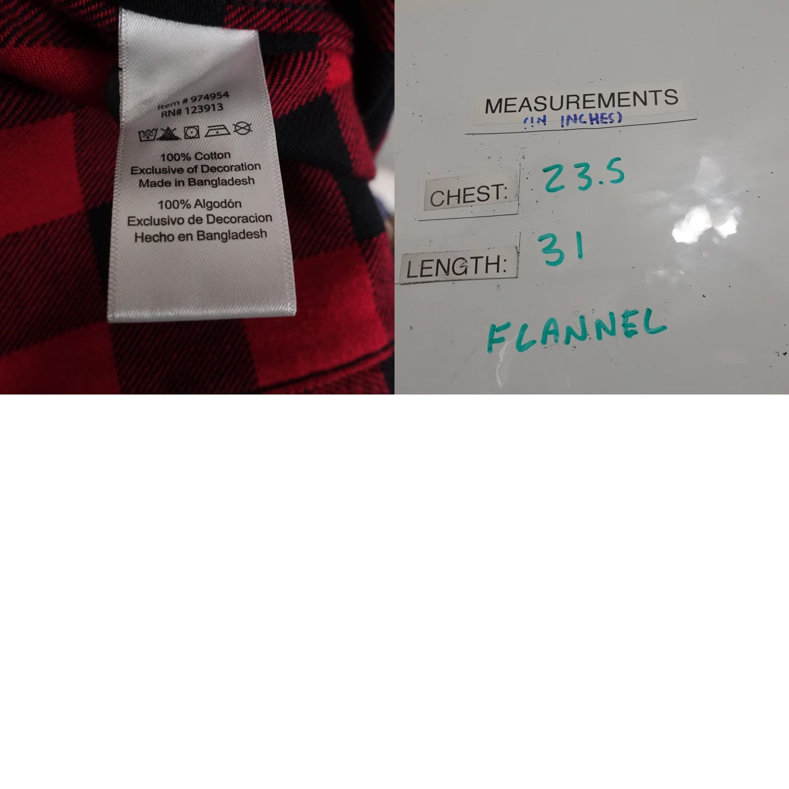 Lumberjack JACHS Shirt Mens L Red Buffalo Check Button-Up Flannel Cotton with Pockets Size US L / EU 52-54 / 3 - 8 Thumbnail