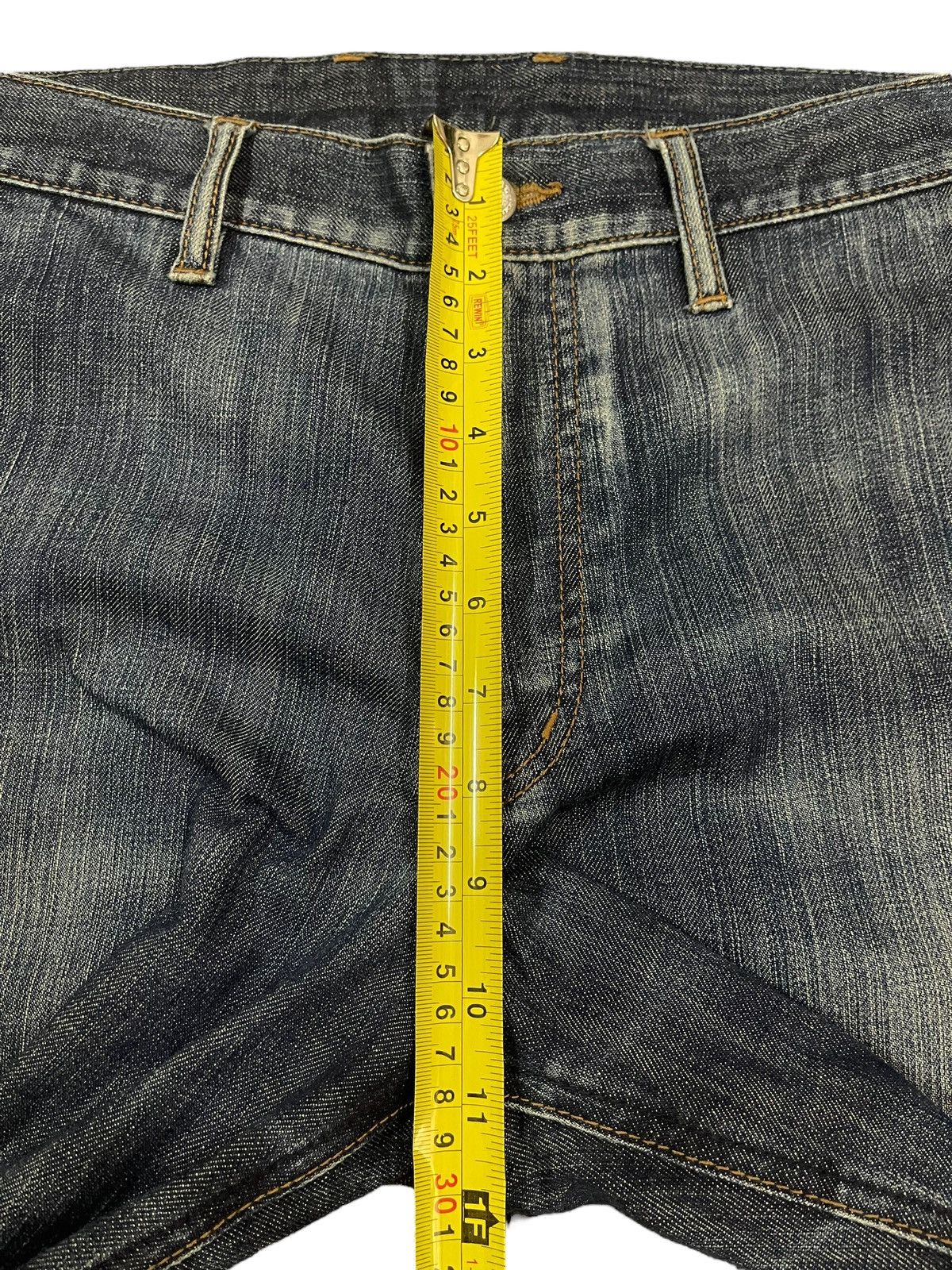 14th Addiction Vintage Japanese Brand Blue Wash Style Loose Jeans Size US 33 - 15 Thumbnail