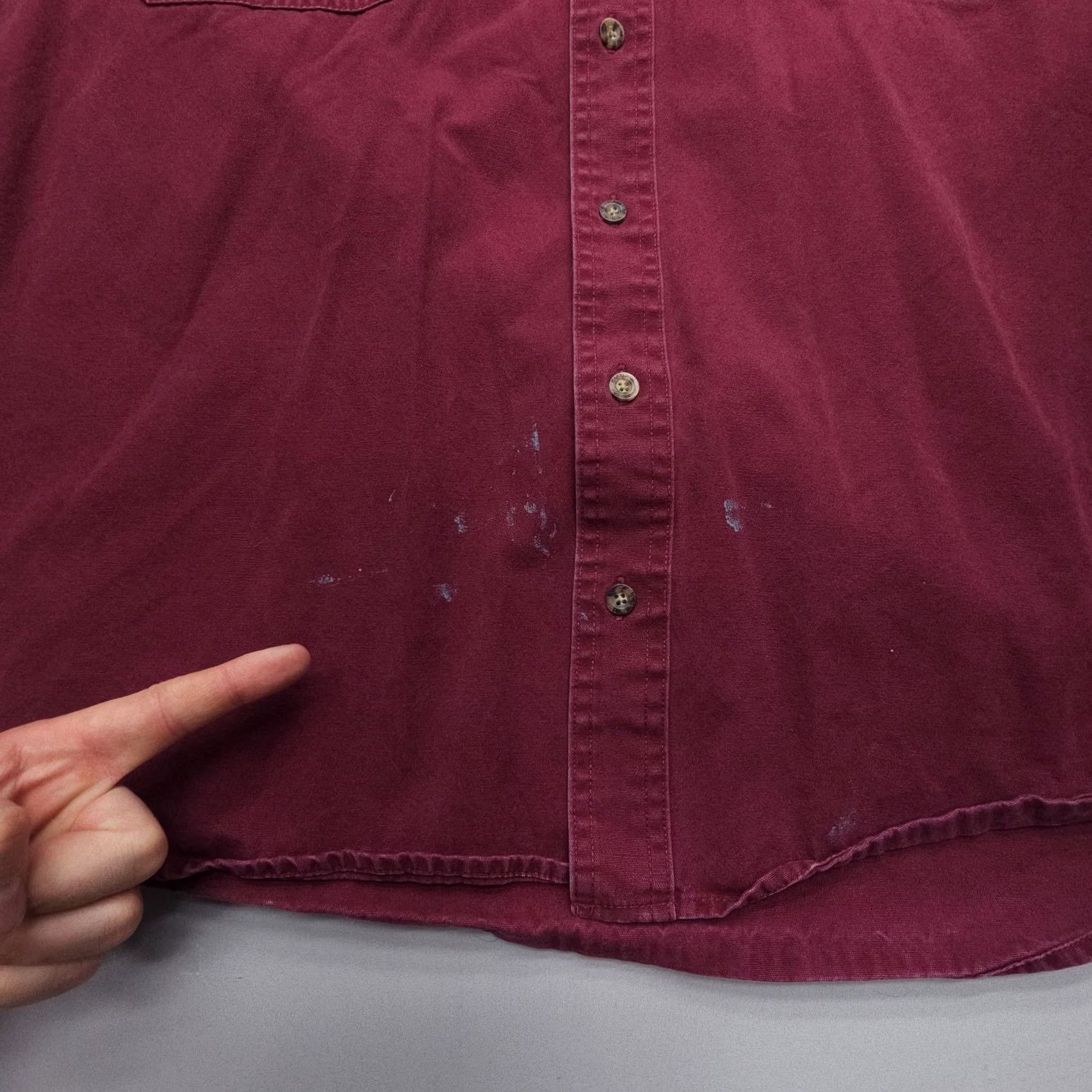 Vintage Cabela's Heavyweight Canvas Long Sleeve Shirt Mens 2XLT Red Work Field Bush Cotton Canvas Button-Up Casual, Workwear Mens 2XLT Red Shirt Size US XXL / EU 58 / 5 - 5 Thumbnail