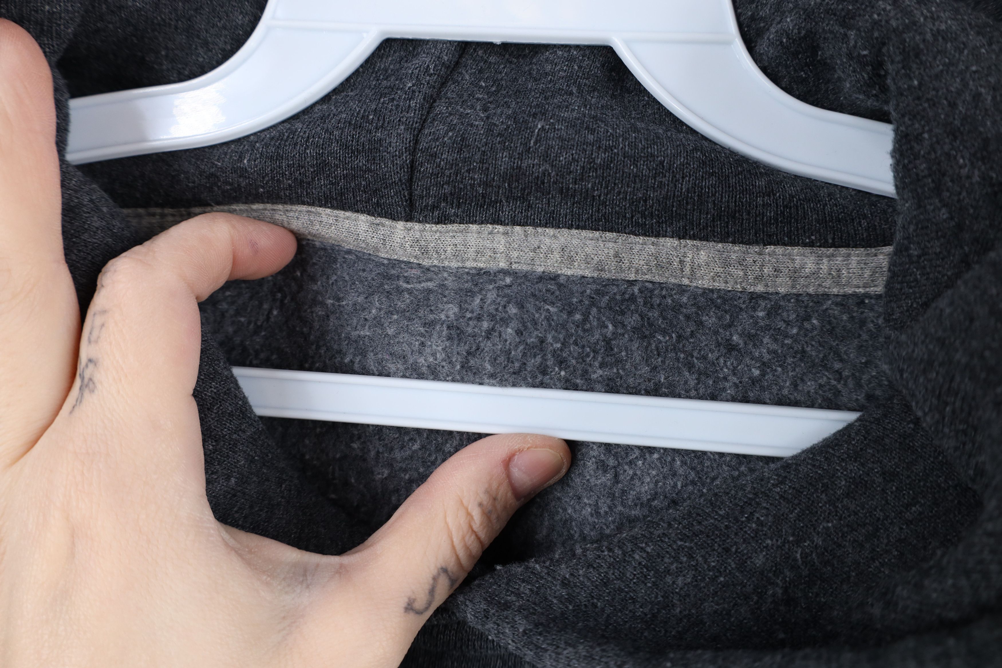 Russell Athletic × Vintage Vintage 90s Russell Athletic Blank Heavyweight Hoodie Gray Size US XXL / EU 58 / 5 - 6 Thumbnail