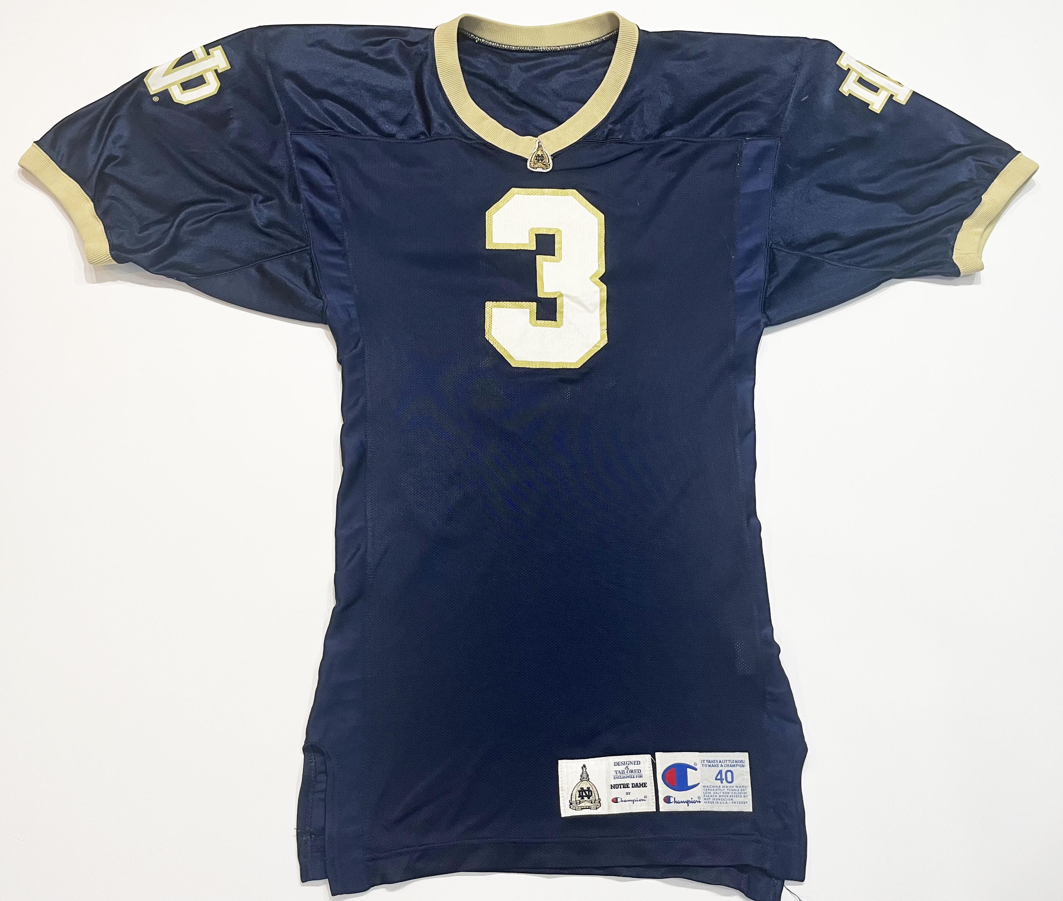 Vintage Champion Notre Dame Fighting Irish #3 Jersey