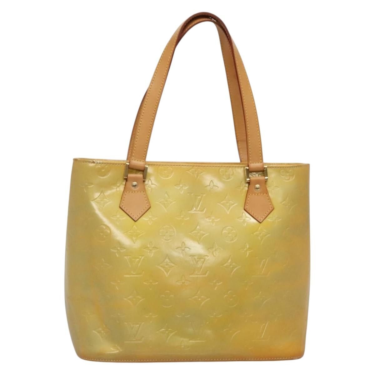 Louis Vuitton LOUIS VUITTON Monogram Vernis Houston Hand Bag Gris M91053 Size ONE SIZE - 1 Thumbnail