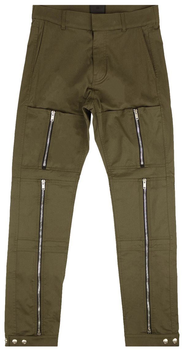 Givenchy Givenchy Zip Detail Pants “Khaki Green” Size US 30 / EU 46 - 2 Thumbnail