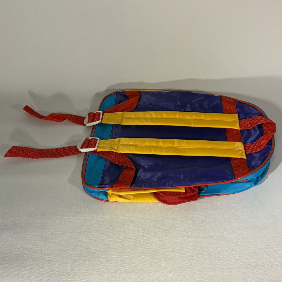 Vintage Vintage 90s Mr. Men Mr. Funny Kidz Biz Purple Green Backpack Size ONE SIZE - 14 Thumbnail