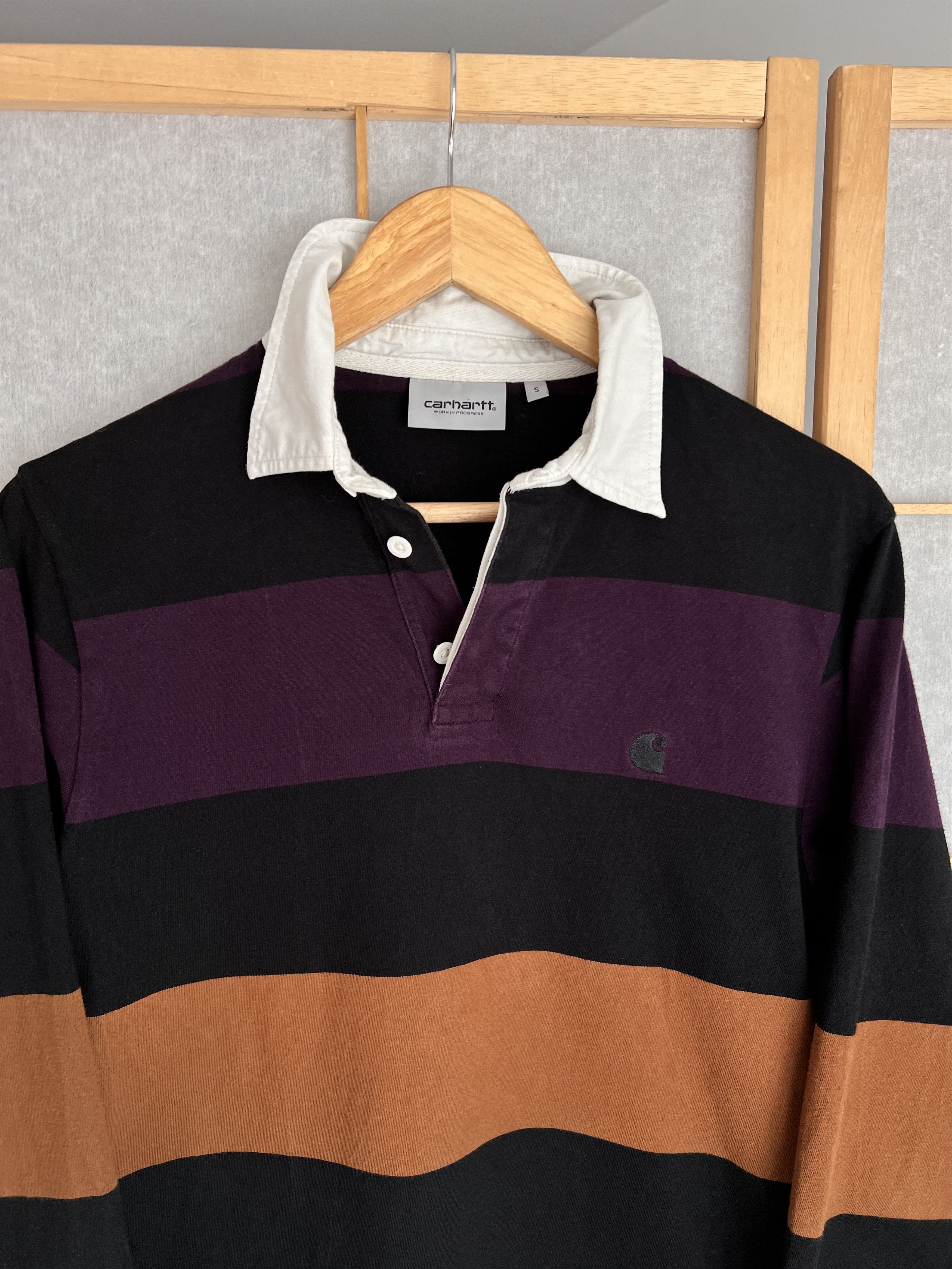 Carhartt Carhartt WIP L/S Hansen striped rugby polo shirt vintage 00s Size US S / EU 44-46 / 1 - 4 Thumbnail