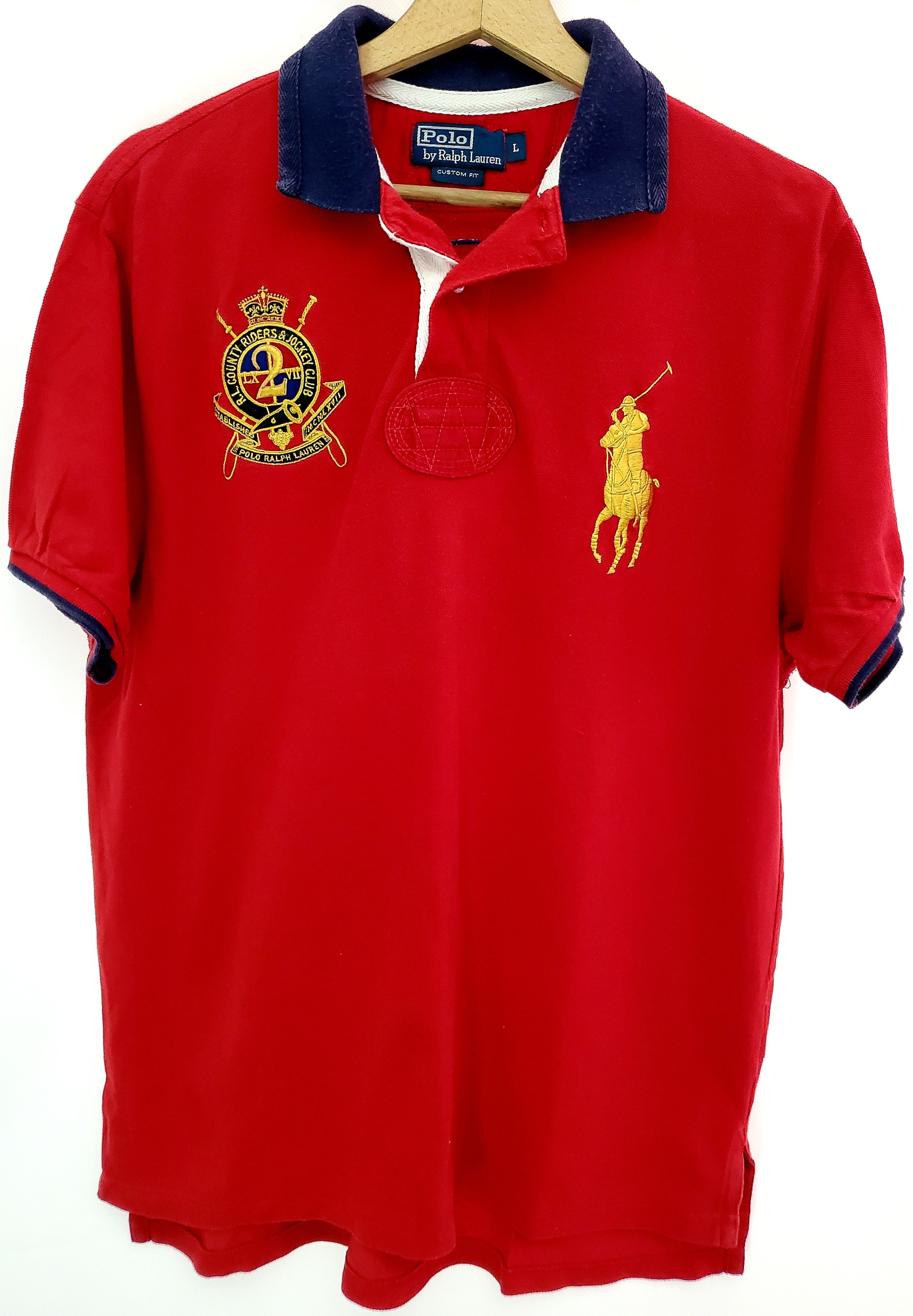 Polo Ralph Lauren × Vintage Polo Ralph Lauren Polo Shirt #2 Chief Keef Style Big Pony L Size US L / EU 52-54 / 3 - 1 Thumbnail