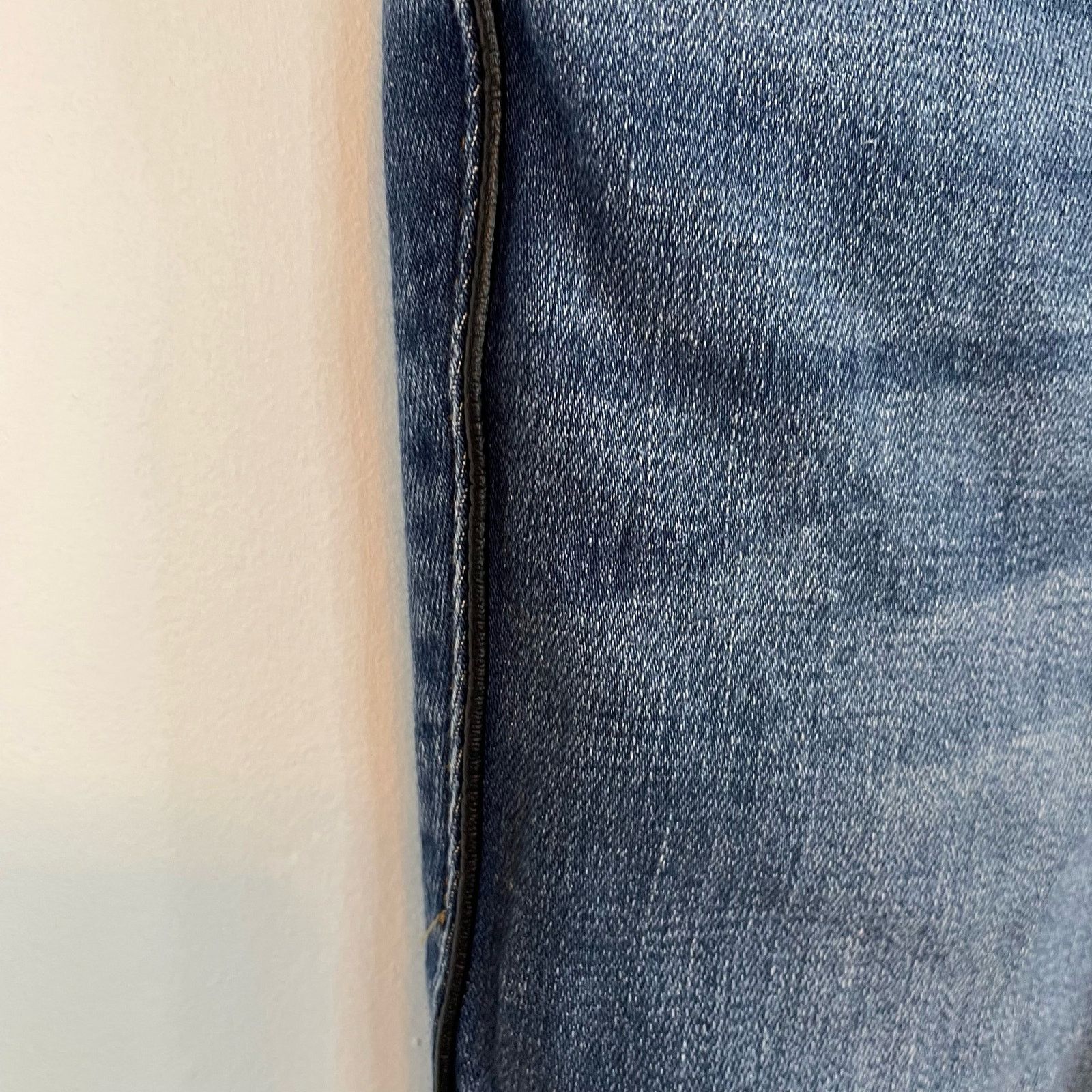 Frame Frame Le High Skinny Jean 32 Medium Wash Piping Accent Denim Size 34" / US 12 / IT 48 - 2 Thumbnail