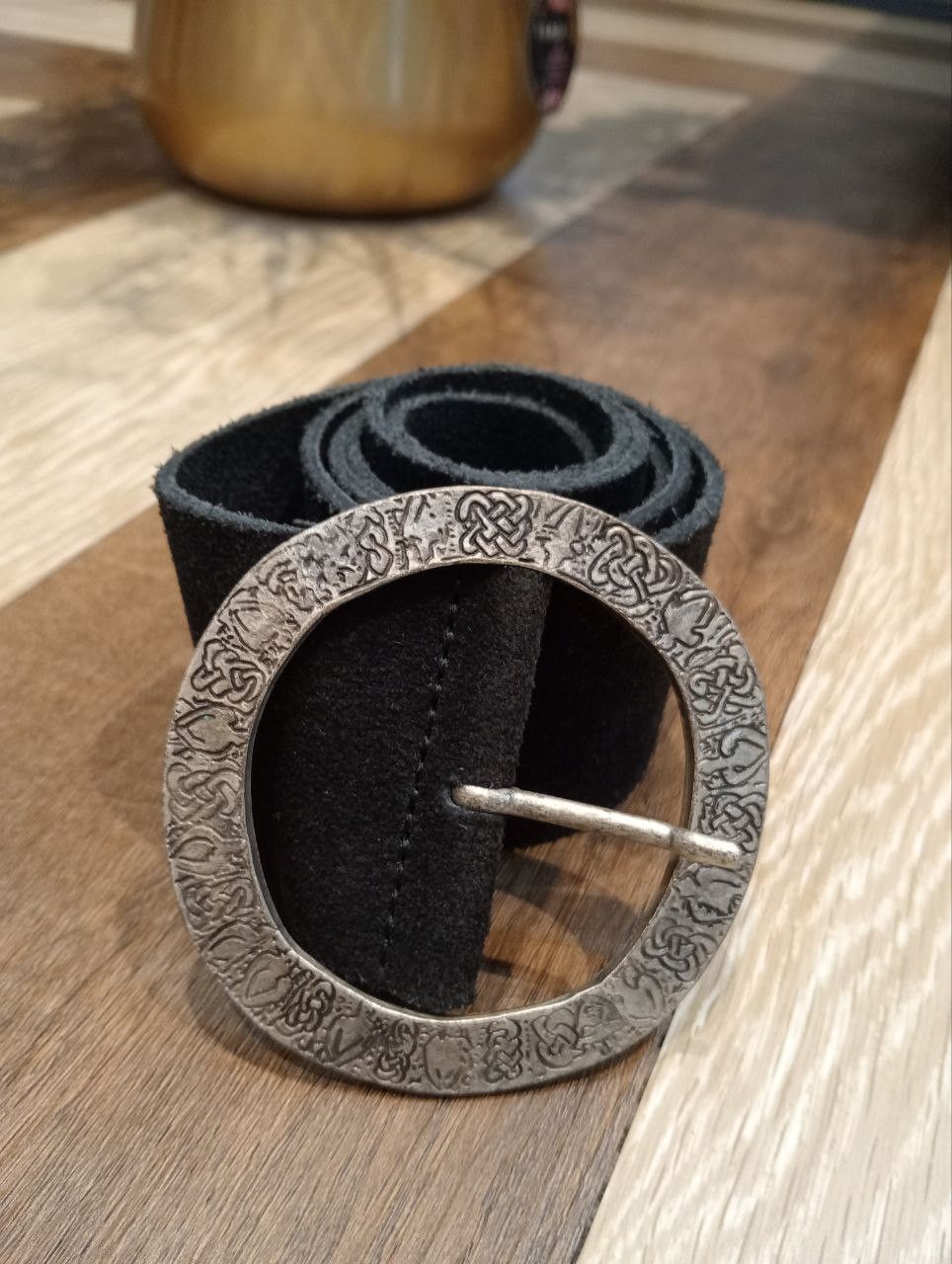 agnes b. AGNES B. CROUTE DE CUIR VACHETTE LEATHER BELT Size ONE SIZE - 3 Thumbnail