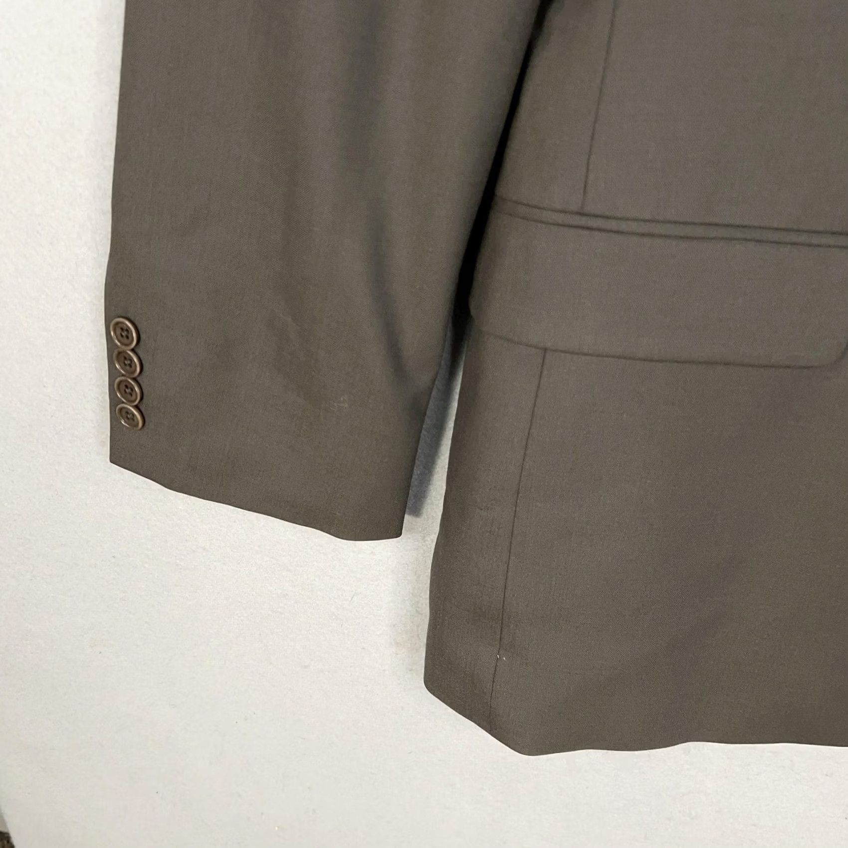 Brooks Brothers Brooks Brothers Mens Brown Wool Stretch Sport Coat 42R 346 Blazer Size 42R - 4 Thumbnail