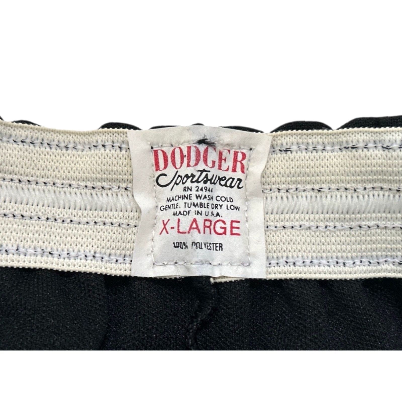 Vintage VINTAGE Dodger Athletic Shorts Mens XL Black 80s Deadstock NWOT Made in USA Athletic Elastic Waist 5” Inseam Size US 36 / EU 52 - 3 Thumbnail