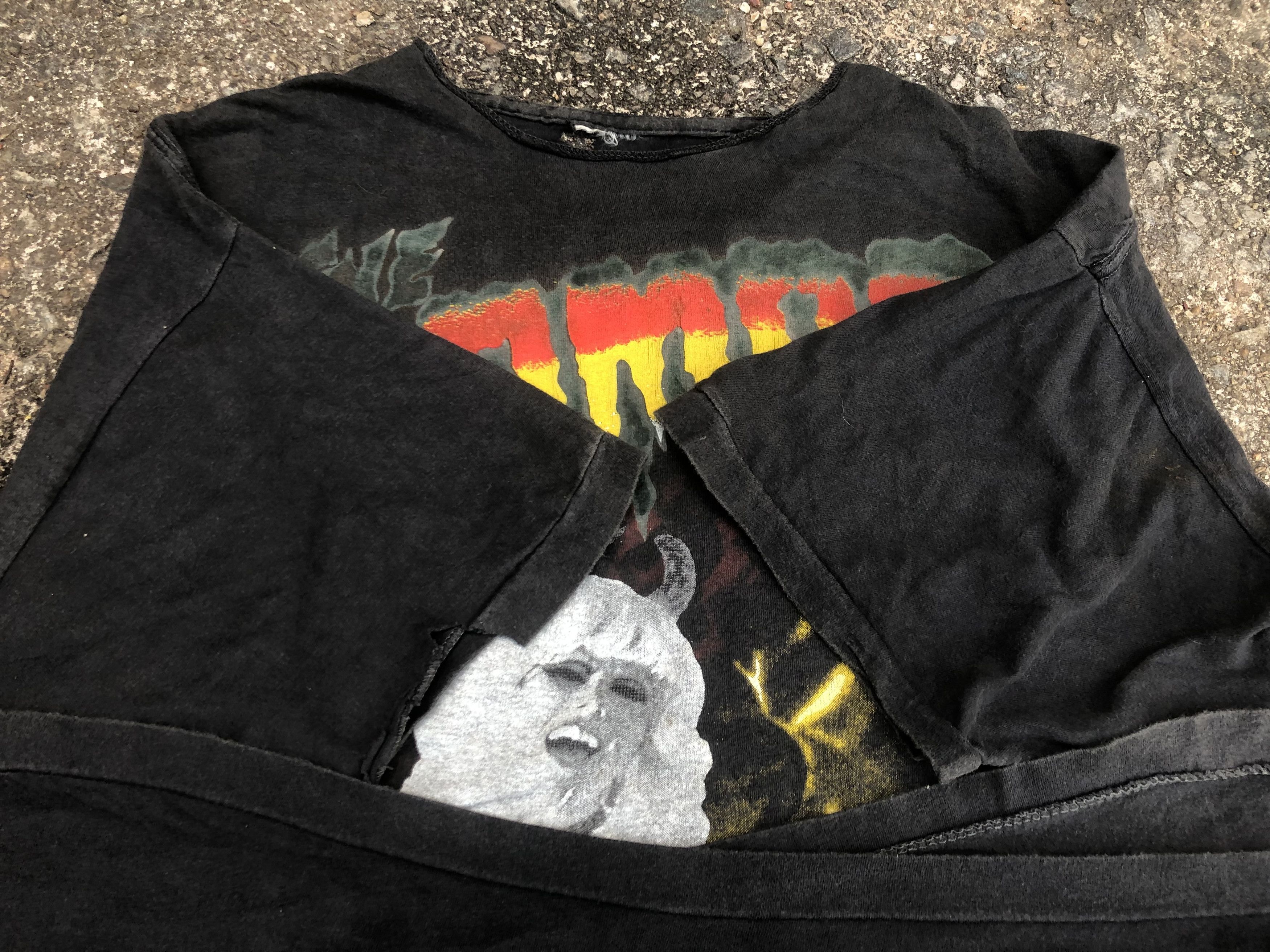 Vintage 🔥Vintage 80s THE CRAMPS 'A Date With Elvis' Punk T-Shirt Size US XL / EU 56 / 4 - 8 Thumbnail