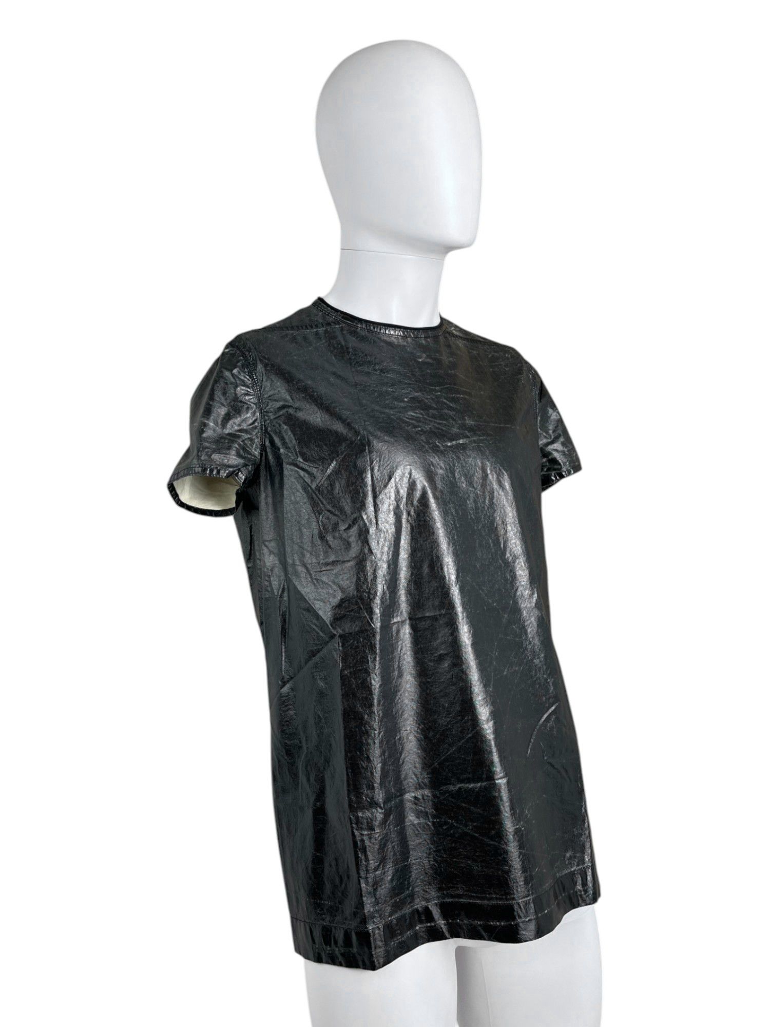 Rick Owens S/S 2016 "CYCLOPS" Black Lucid Cotton Tee Size M / US 6-8 / IT 42-44 - 3 Thumbnail