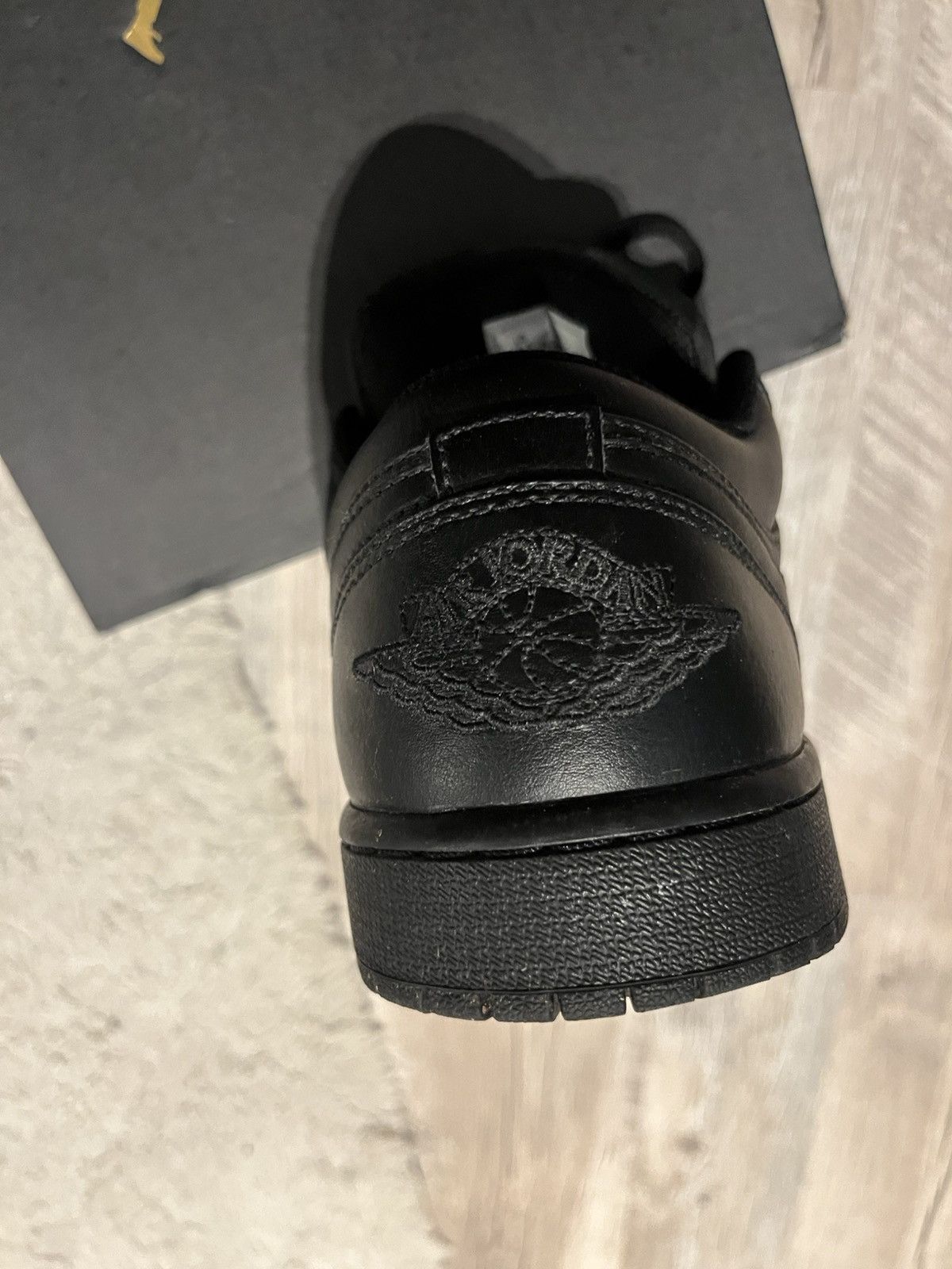 Jordan Brand Jordan 1 low triple black Size US 10.5 / EU 43-44 - 9 Thumbnail