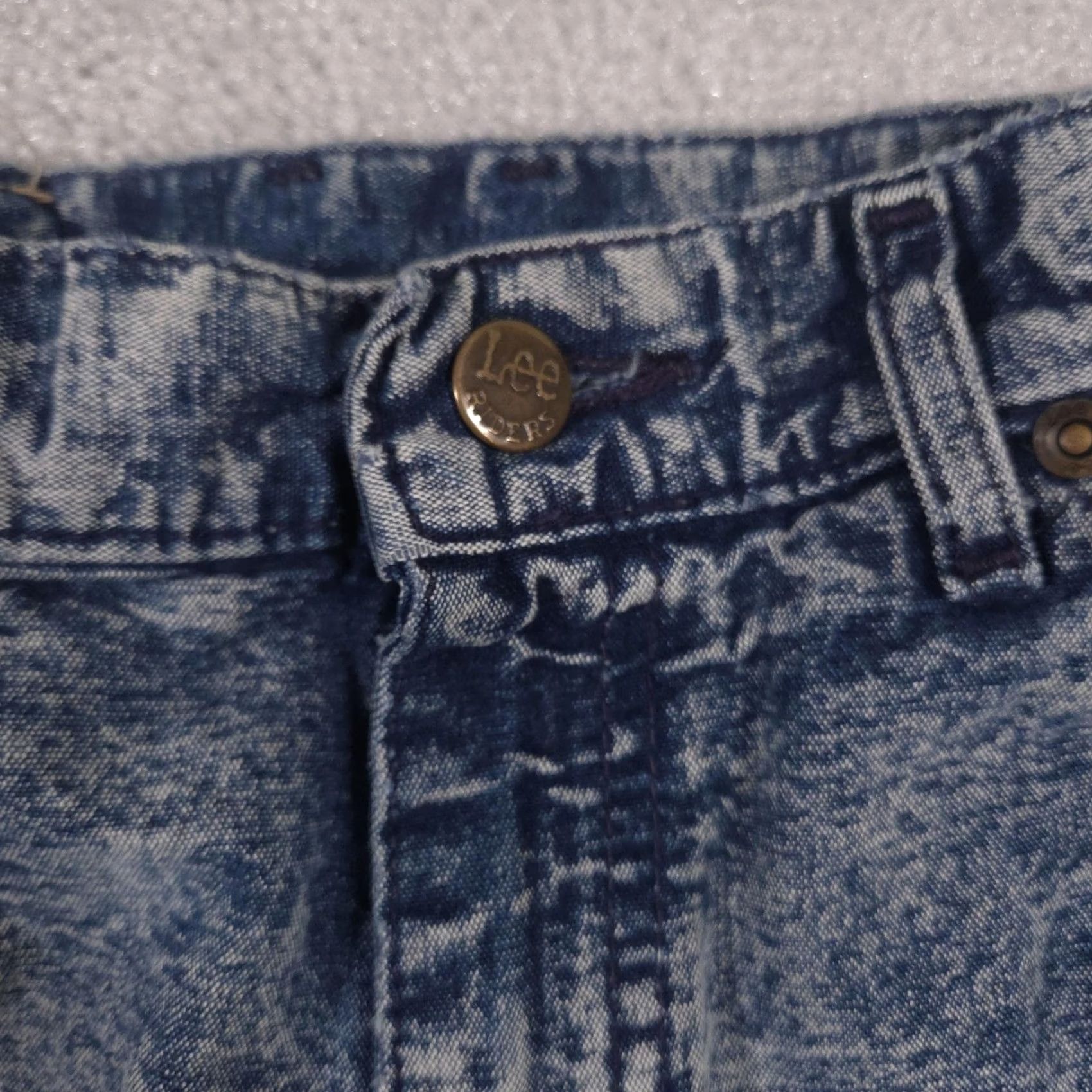 Lee VINTAGE Lee Jeans Womens 11 Medium Blue Acid Wash High Rise Mom Tapered 80s Size 32" / US 10 / IT 46 - 5 Thumbnail