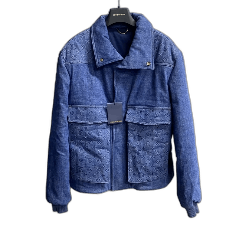 Louis Vuitton Louis Vuitton Blue Logo Denim Jacket-2506 Size US L / EU 52-54 / 3 - 1 Thumbnail
