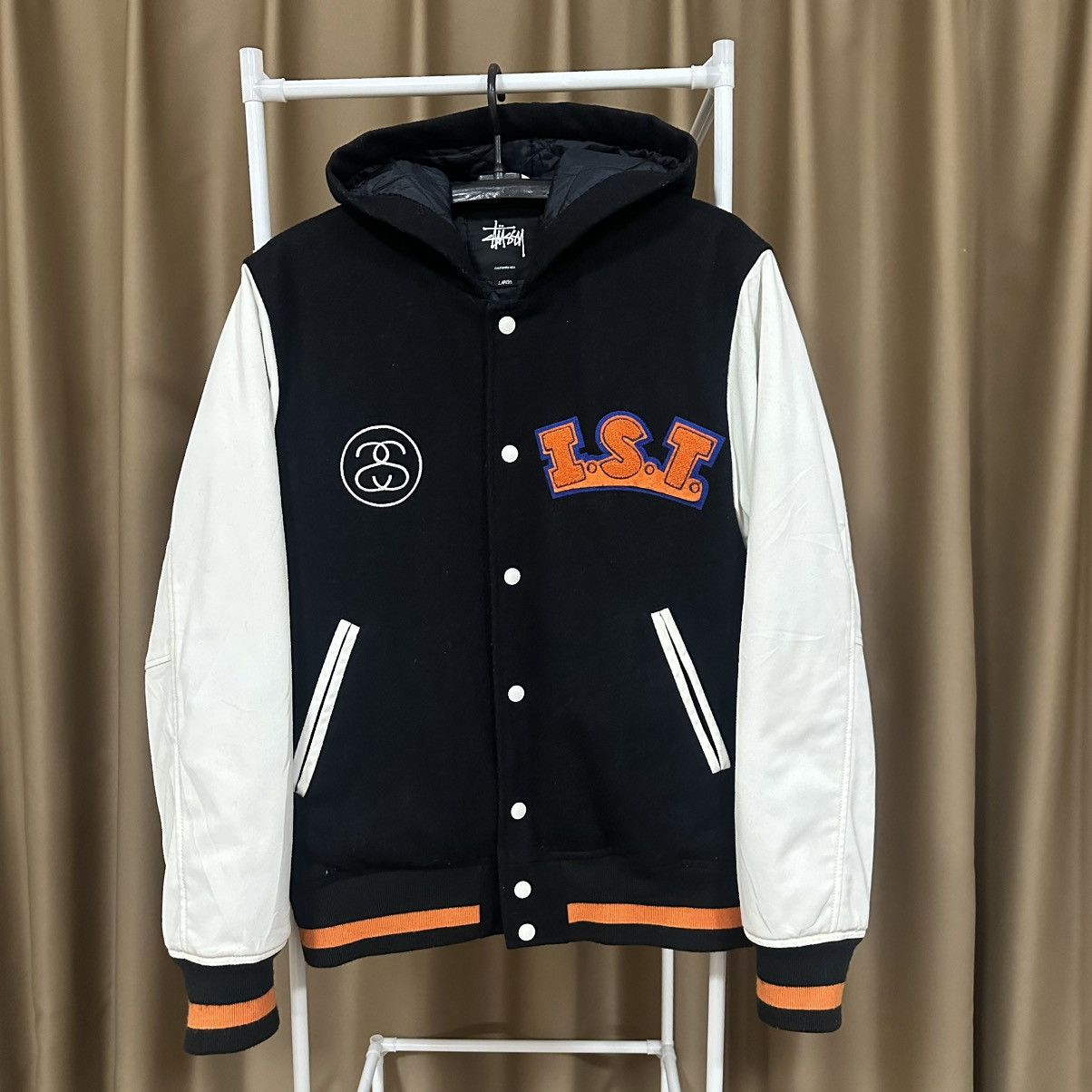 Stussy STUSSY I.S.T TRIBE WOOL VARSITY HOODIE Size US L / EU 52-54 / 3 - 1 Thumbnail