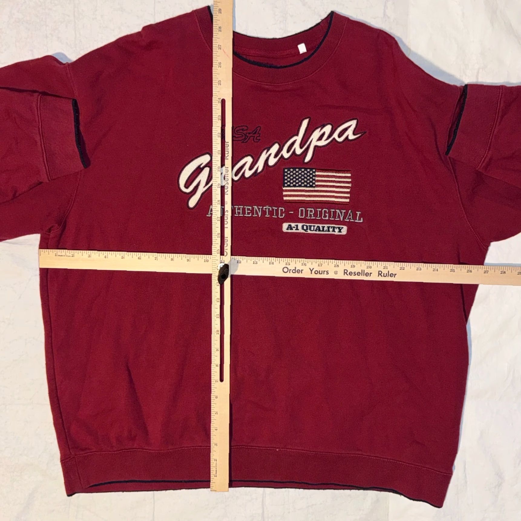 Croft & Barrow VINTAGE Grandpa USA Authentic Original Red Sweatshirt XL Embroidered Croft & Barrow 90s Logo Pullover Men's Sweatshirt Size US XL / EU 56 / 4 - 4 Thumbnail