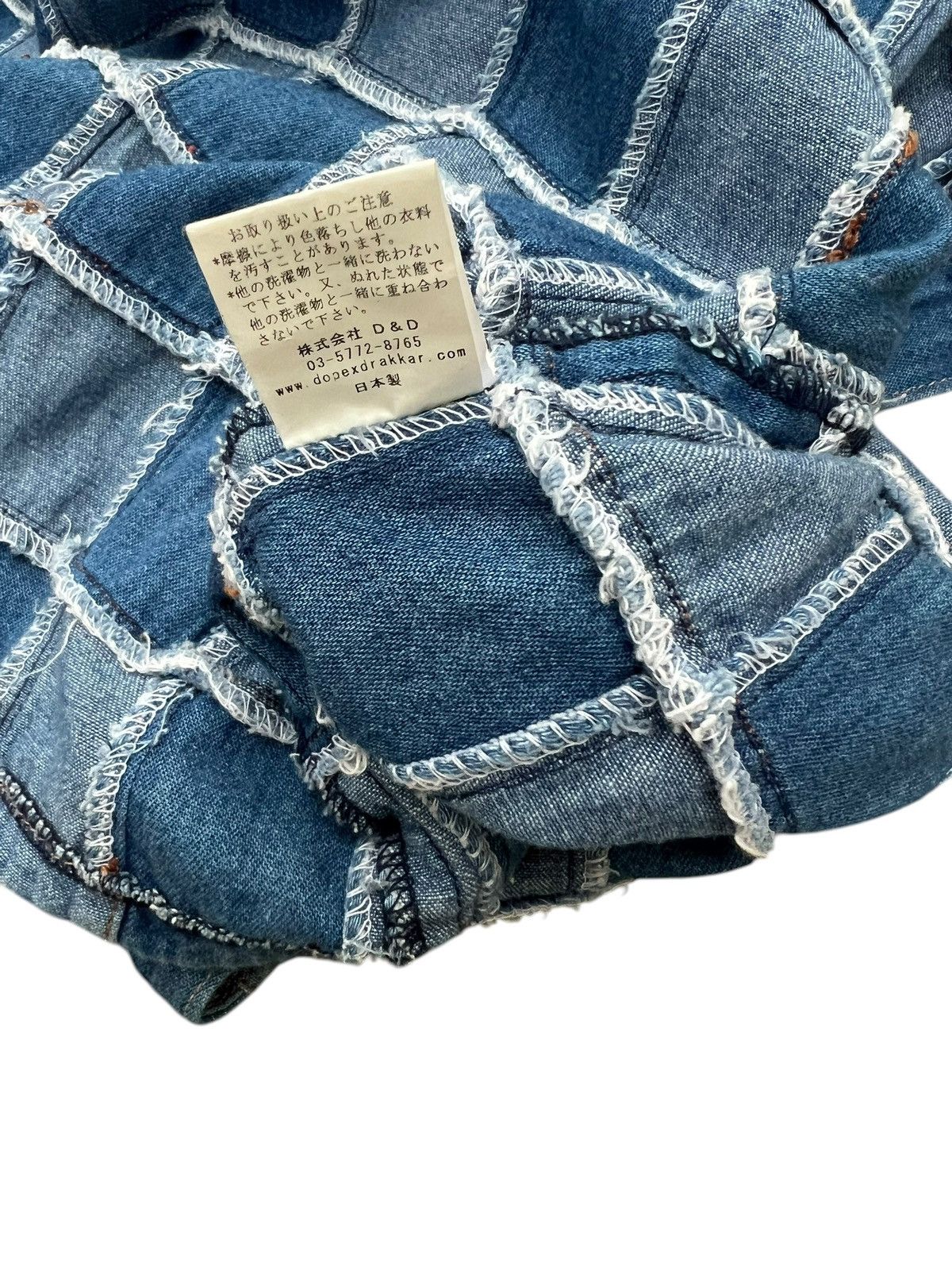 14th Addiction Dope + Drakkar Japan Patchwork Denim Heavy Shirt Size US M / EU 48-50 / 2 - 14 Thumbnail