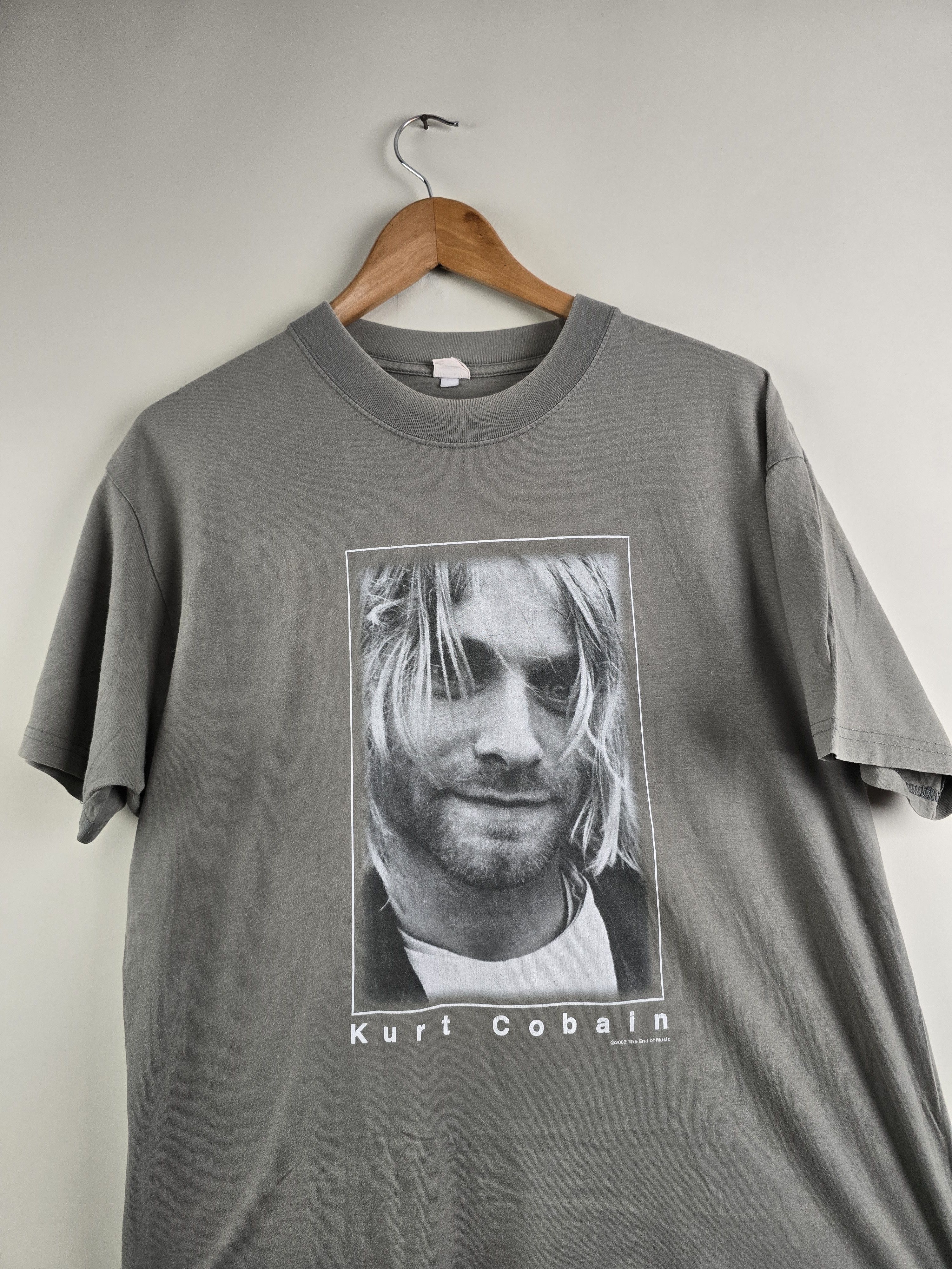 Band Tees × Nirvana × Vintage 2002 Nirvana Kurt Cobain L 21" 28.5" Size US L / EU 52-54 / 3 - 2 Thumbnail