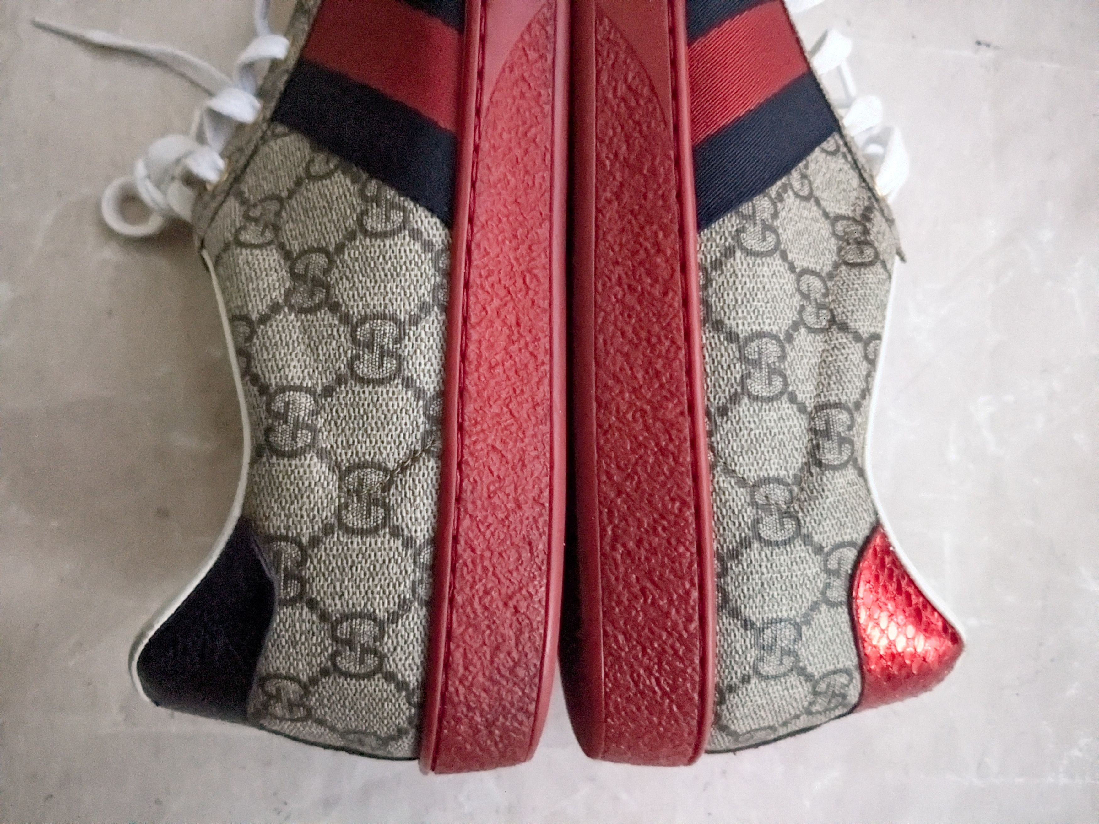 Gucci Gucci Ace GG Supreme Sneakers 429445 Red 11 Size US 11 / EU 44 - 10 Thumbnail