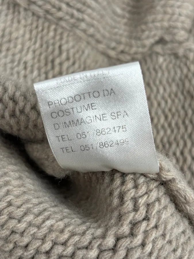 Vintage Daniele Alessandrini Camel Beige Wool Hooded Sweater Size US M / EU 48-50 / 2 - 9 Thumbnail