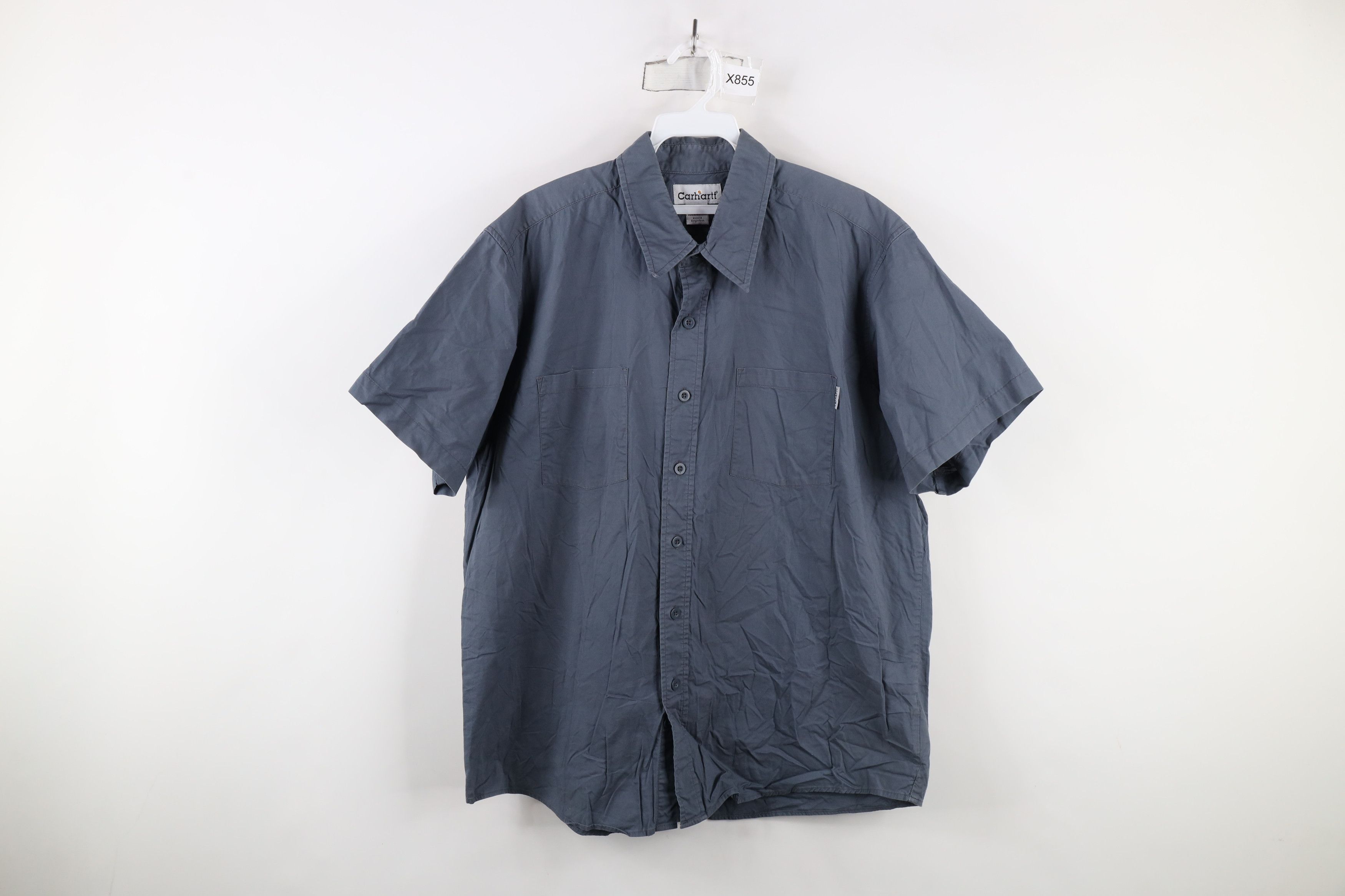 Carhartt × Vintage Vintage Carhartt Spell Short Sleeve Collared Button Shirt Size US XL / EU 56 / 4 - 1 Thumbnail