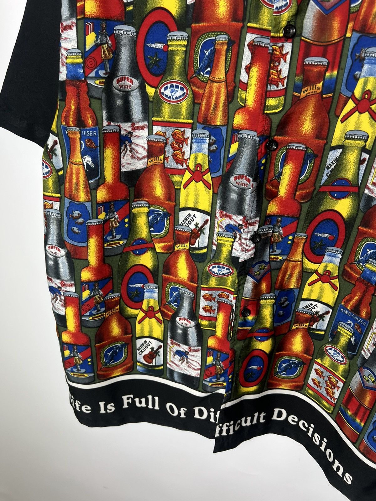 Vintage Vintage Bottle Rows Pattern Aloha Hawaiian Beach Shirt Size US L / EU 52-54 / 3 - 6 Thumbnail