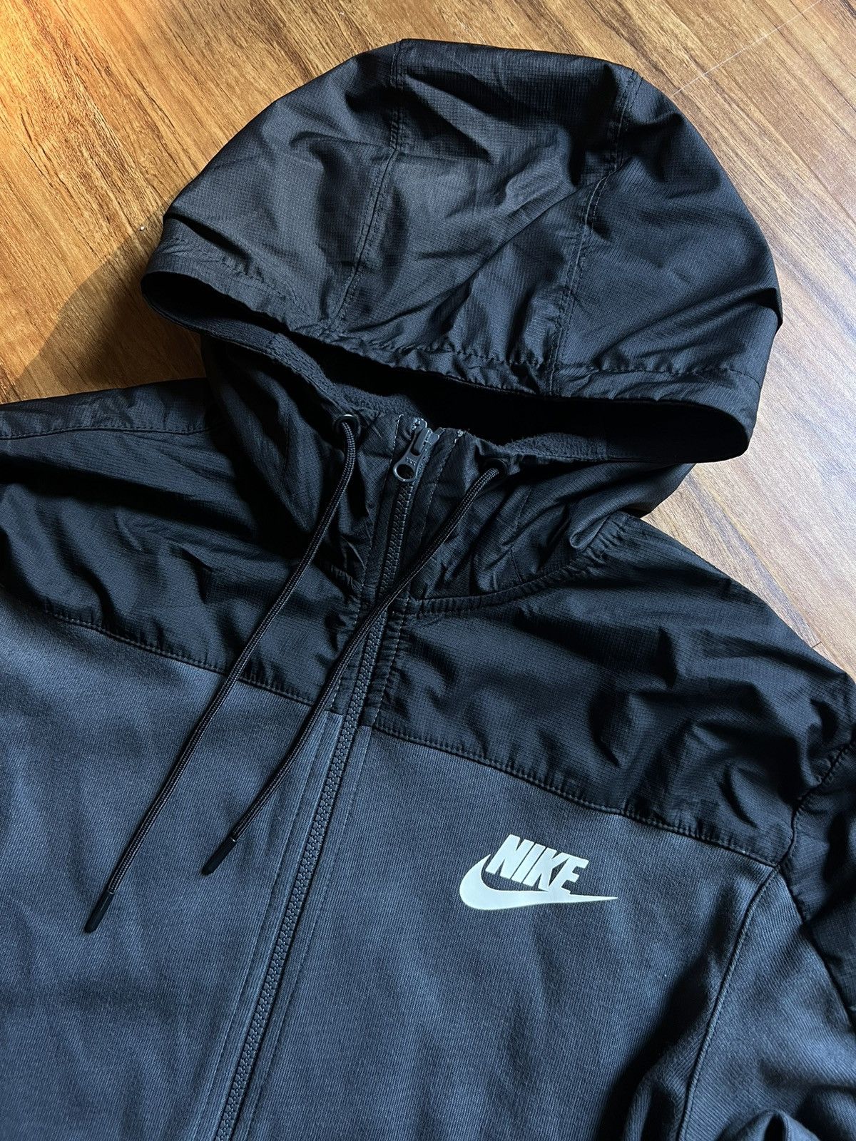 Nike × Vintage crazy y2k Nike track nylon zip tech fleece drill paneled Size US L / EU 52-54 / 3 - 2 Thumbnail
