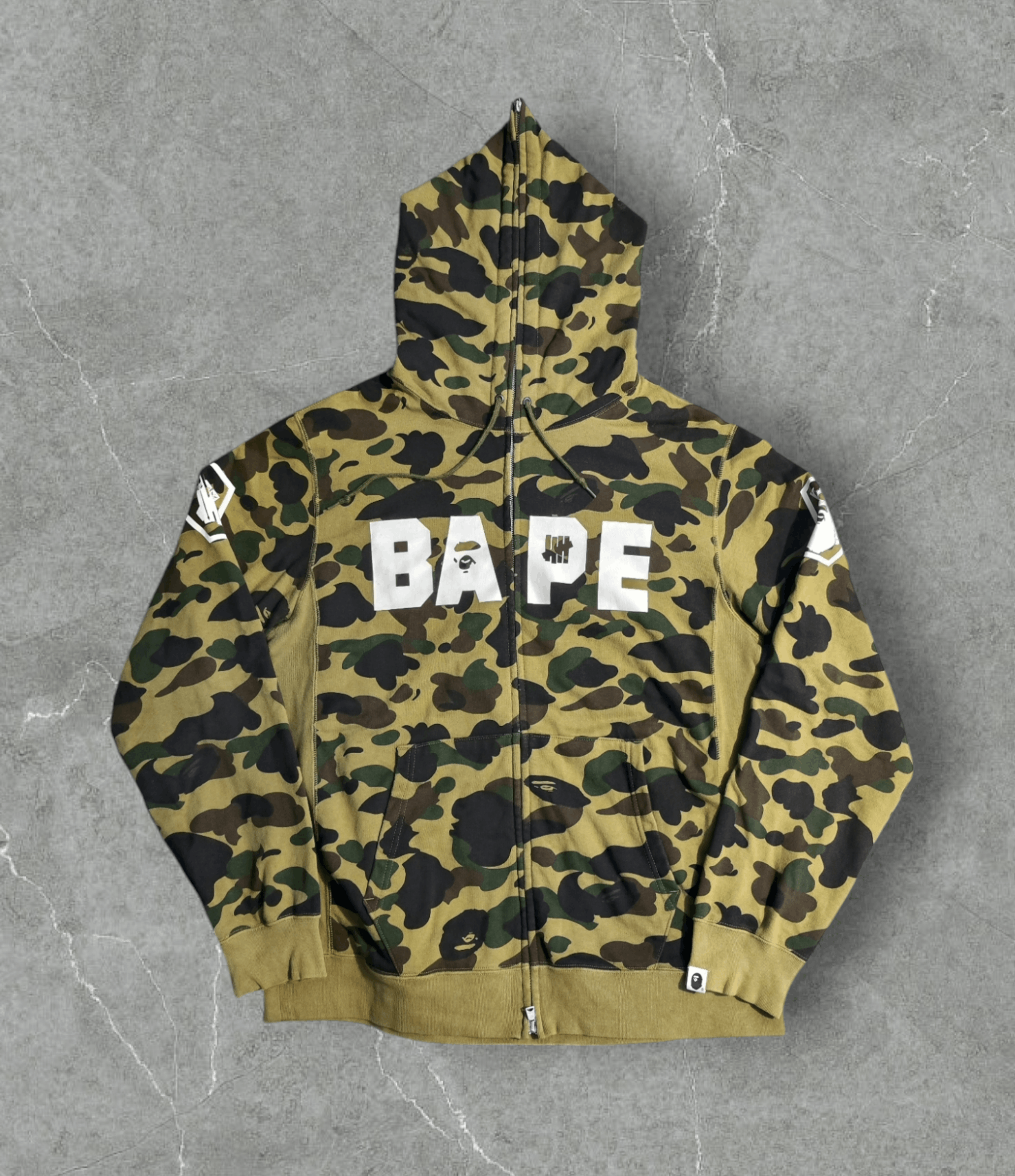 Bape × Undefeated BAPE × Undefeated - 1st Camo Ronin Full Zip Hoodie Rare Size US XXL / EU 58 / 5 - 1 Thumbnail