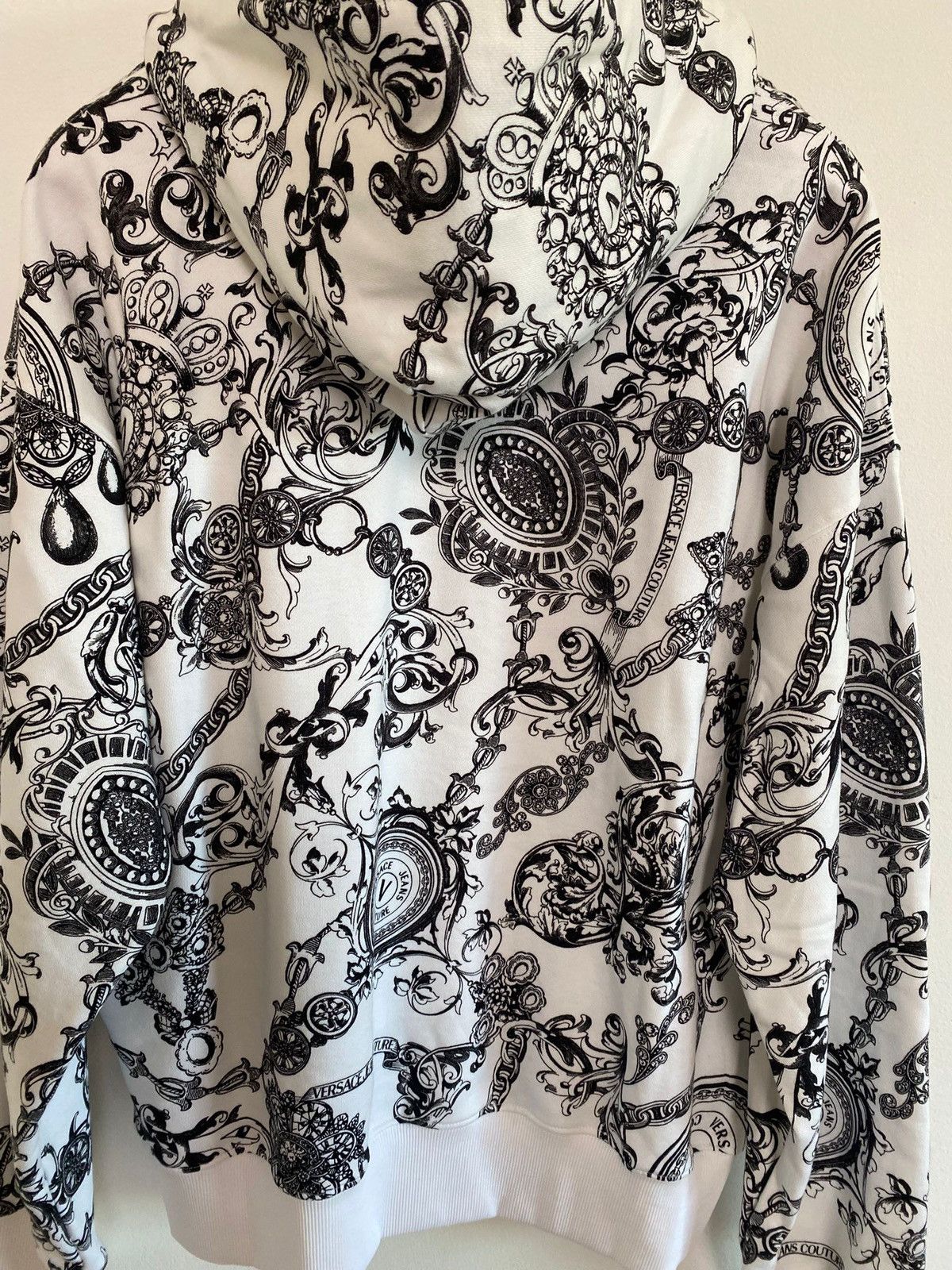 Versace Jeans Couture Baroque Print Brushed Versace Jeans Culture size L white, Size US L / EU 52-54 / 3 - 15 Thumbnail