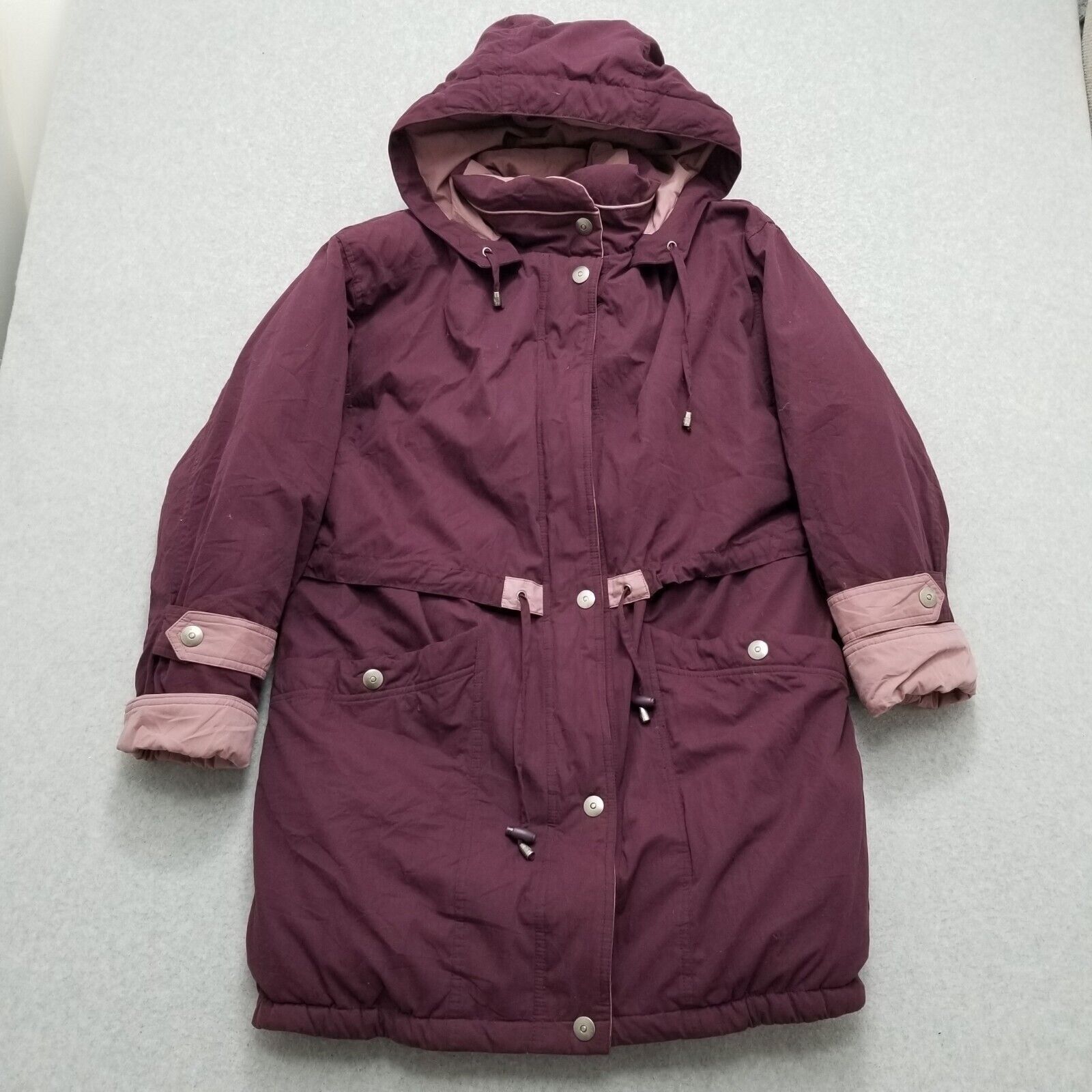 Other Utex Design Puffer Jacket Womens Medium Full Zip Hooded Size M / US 6-8 / IT 42-44 - 1 Thumbnail