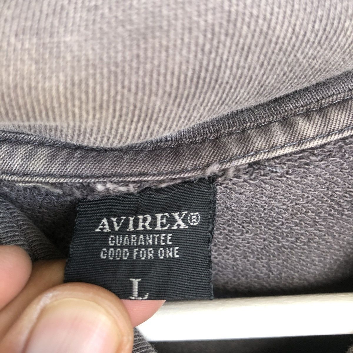 Avirex Vintage Avirex Zip Up Hooded Distressed Faded Sweatshirt Size US L / EU 52-54 / 3 - 6 Thumbnail