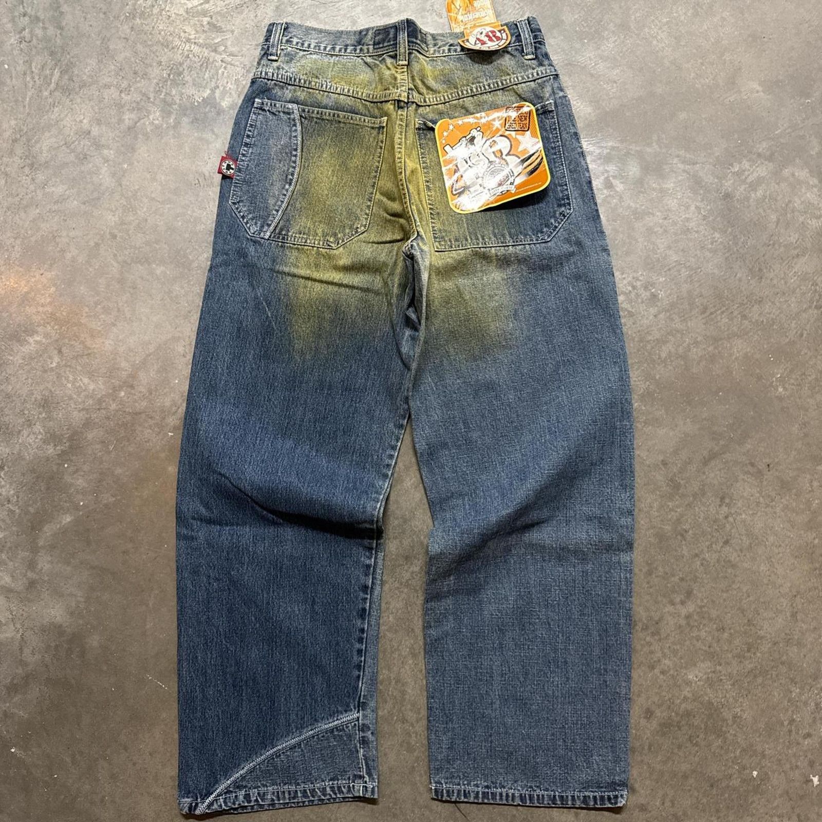 Vintage Vintage Deadstock Y2K Distressed Washed Bootcut Denim Jeans Size US 34 / EU 50 - 4 Thumbnail
