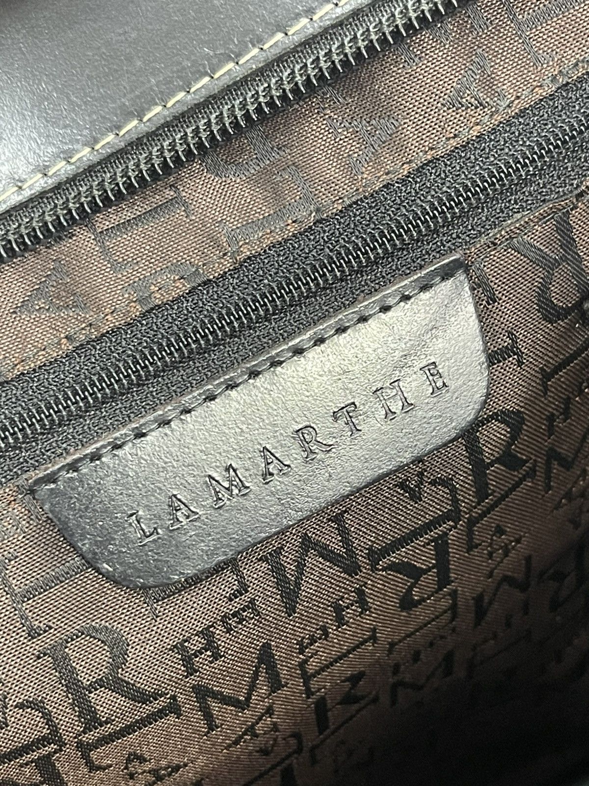 Genuine Leather Full Leather Vtg Lamarthe Shoulder Bag 2🟩1 Size ONE SIZE - 21 Thumbnail
