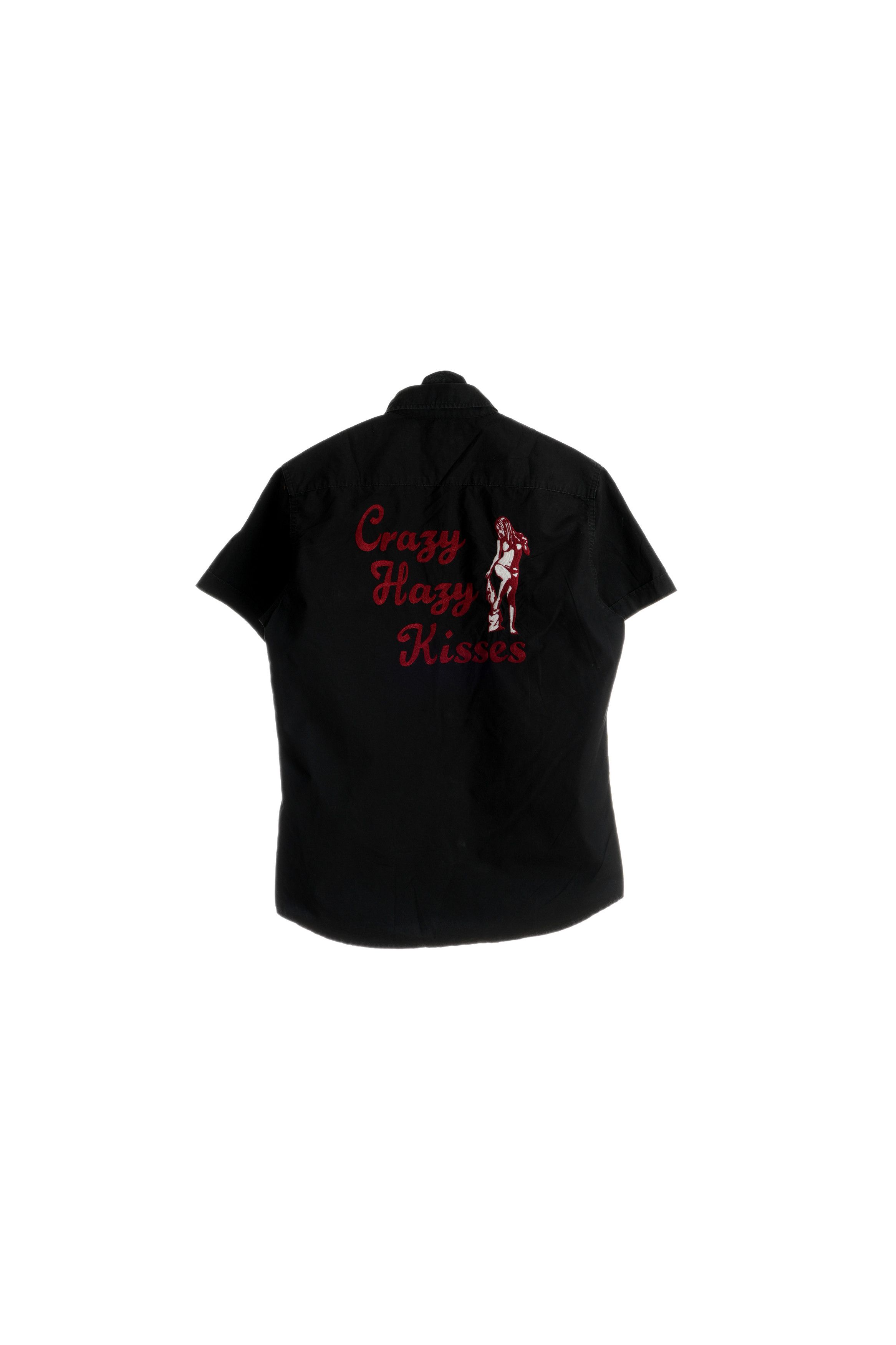 Hysteric Glamour "Crazy Hazy Kisses" Girl Logo Embroidered BD Shirt Size US M / EU 48-50 / 2 - 3 Thumbnail