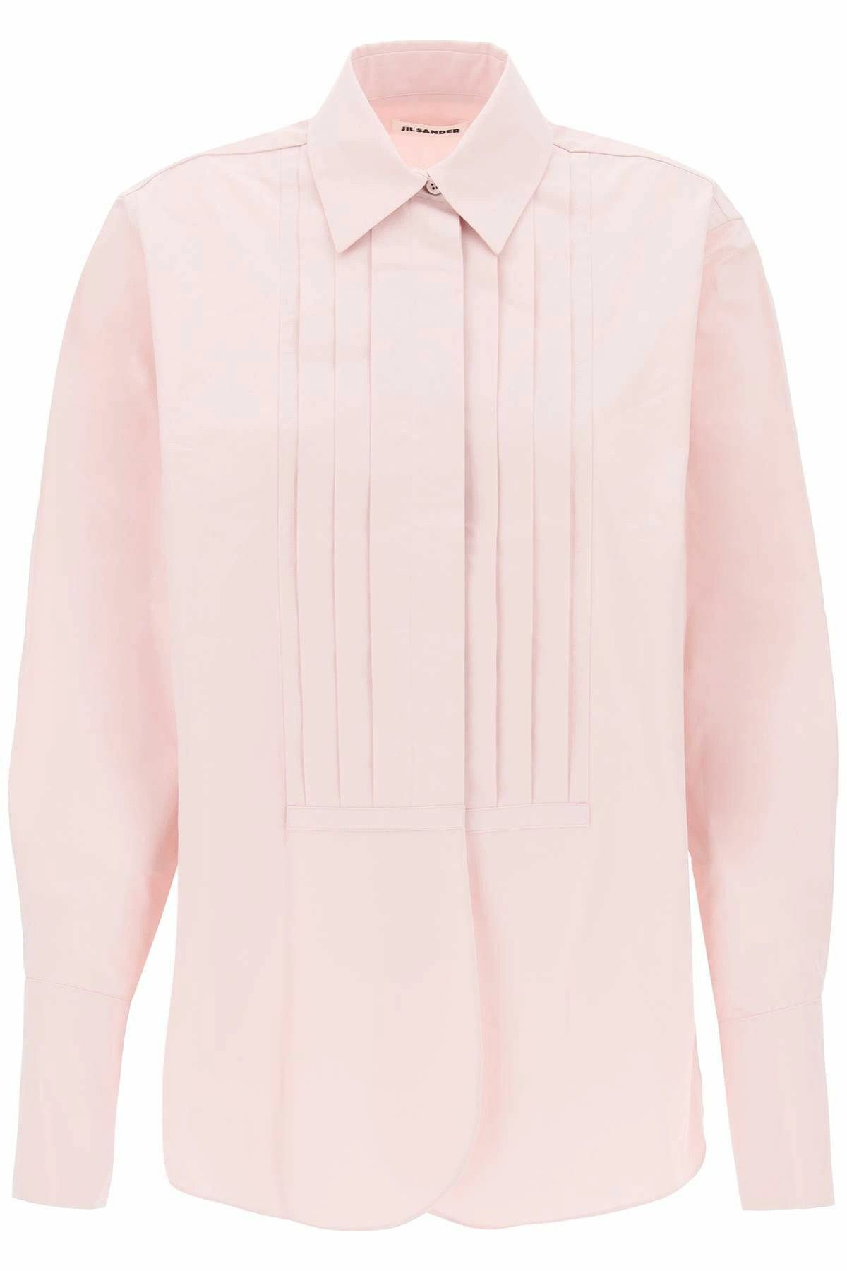 Jil Sander o1y1025 Solid Color Shirt in Pink Size M / US 6-8 / IT 42-44 - 1 Thumbnail