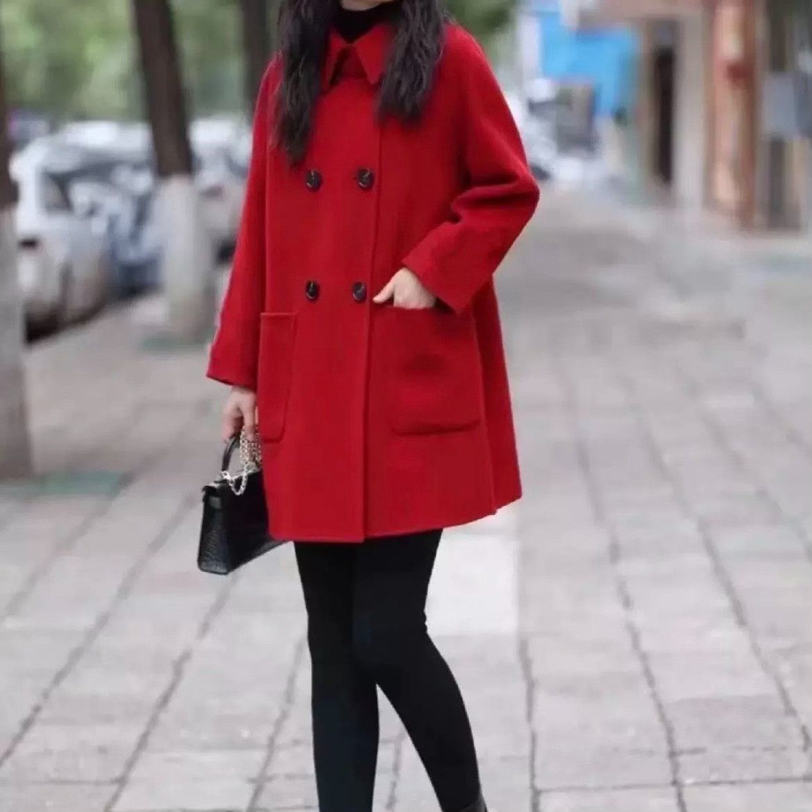 Miu Miu Miu Miu Red Double-Breasted Coat Size S / US 4 / IT 40 - 1 Thumbnail
