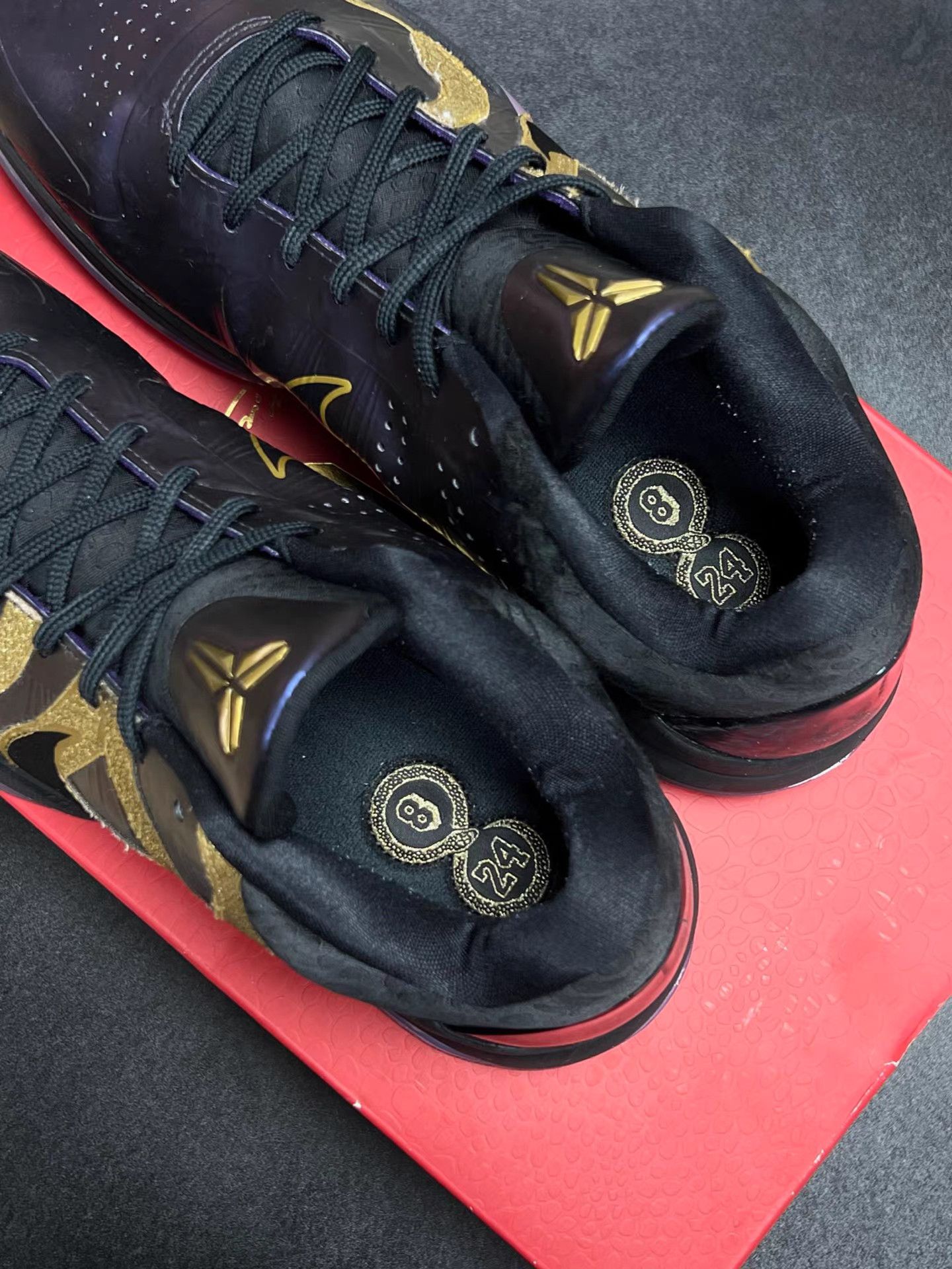 Nike Nike ZK5 Year of the Mamba Black Purple Gold K15 Size US 11.5 / EU 44-45 - 4 Thumbnail