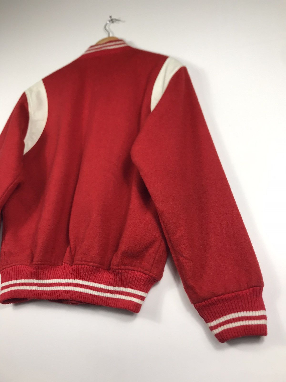 Vintage ⚡️Vintage La Crosse Red Varsity Jacket Size US L / EU 52-54 / 3 - 17 Thumbnail