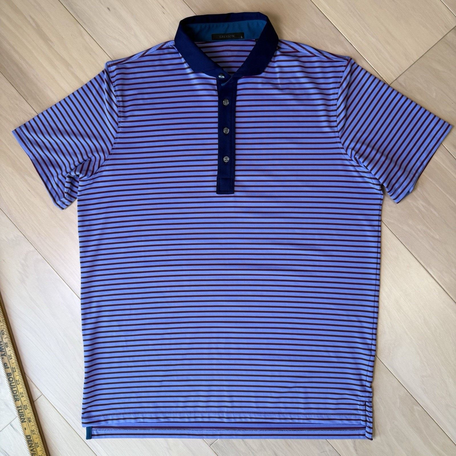 Other Greyson Golf Polo L Multicolor Striped Short Sleeve Summer Size US L / EU 52-54 / 3 - 3 Thumbnail