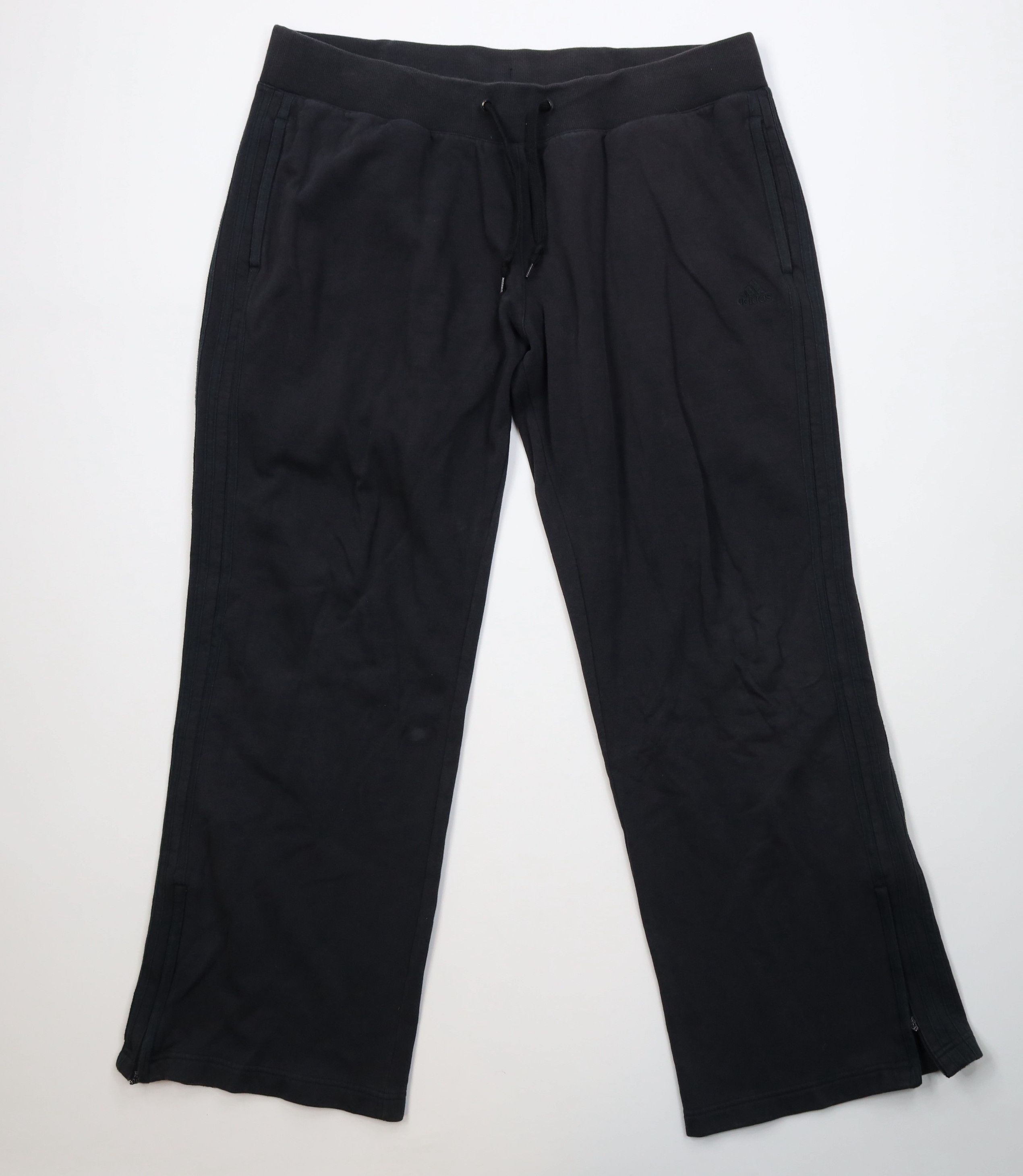 Adidas Vintage Y2K Adidas Babydoll Wide Leg Sweatpants Pants Black Size 38" / US 16 / IT 52 - 1 Thumbnail