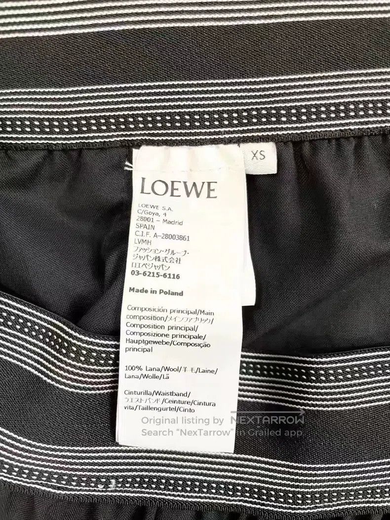 Loewe LOEWE size XS Black shorts, wool material Size 42" / US 20 - 3 Thumbnail