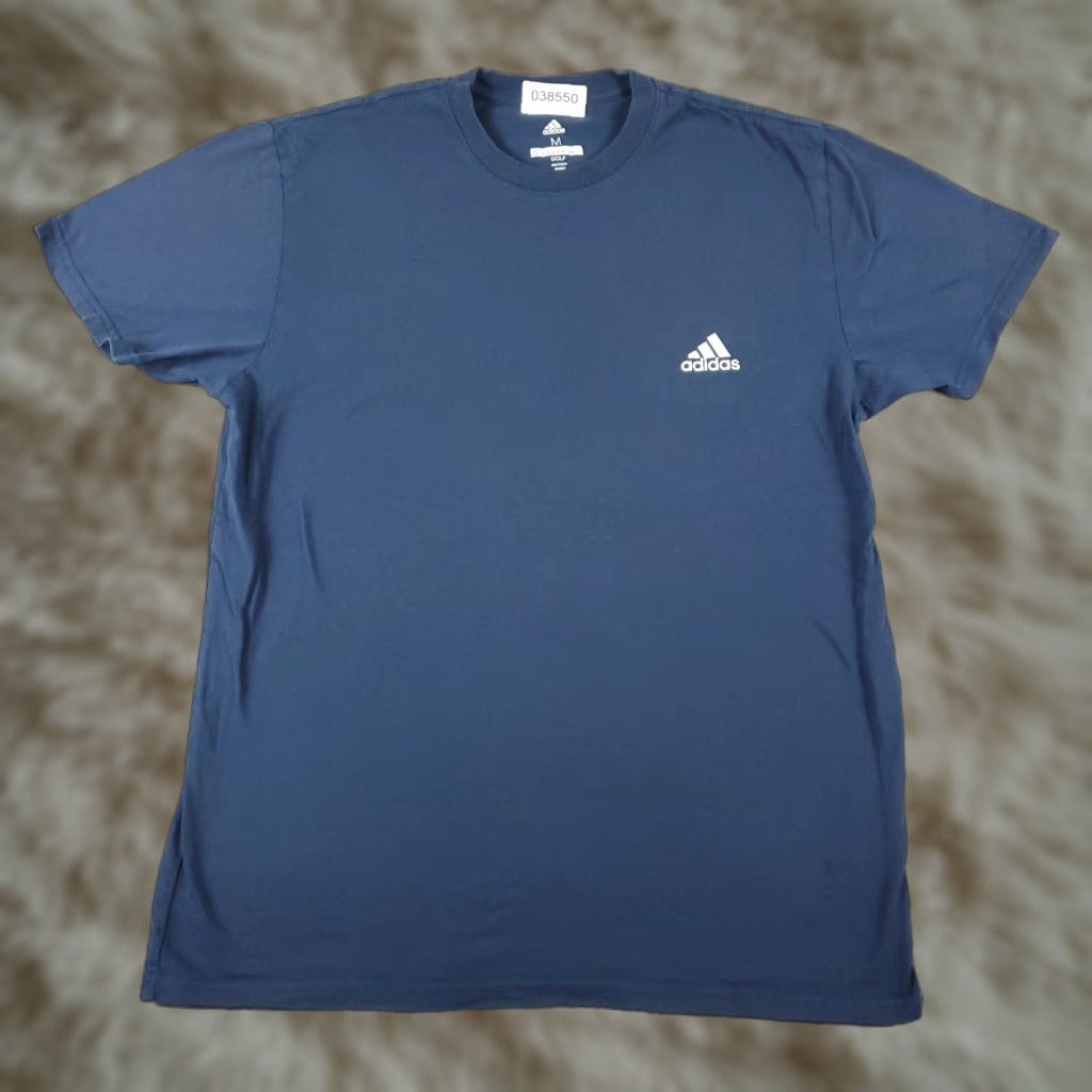 Adidas Adidas T Shirt Men Medium Blue Logo Short Sleeve Crew Neck Cotton Blend Casual Estate Casual Size US M / EU 48-50 / 2 - 1 Thumbnail