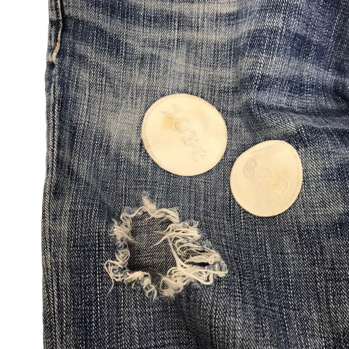 Number (N)ine Number (N)ine 04AW Damage processing denim pants Size US 32 / EU 48 - 6 Thumbnail